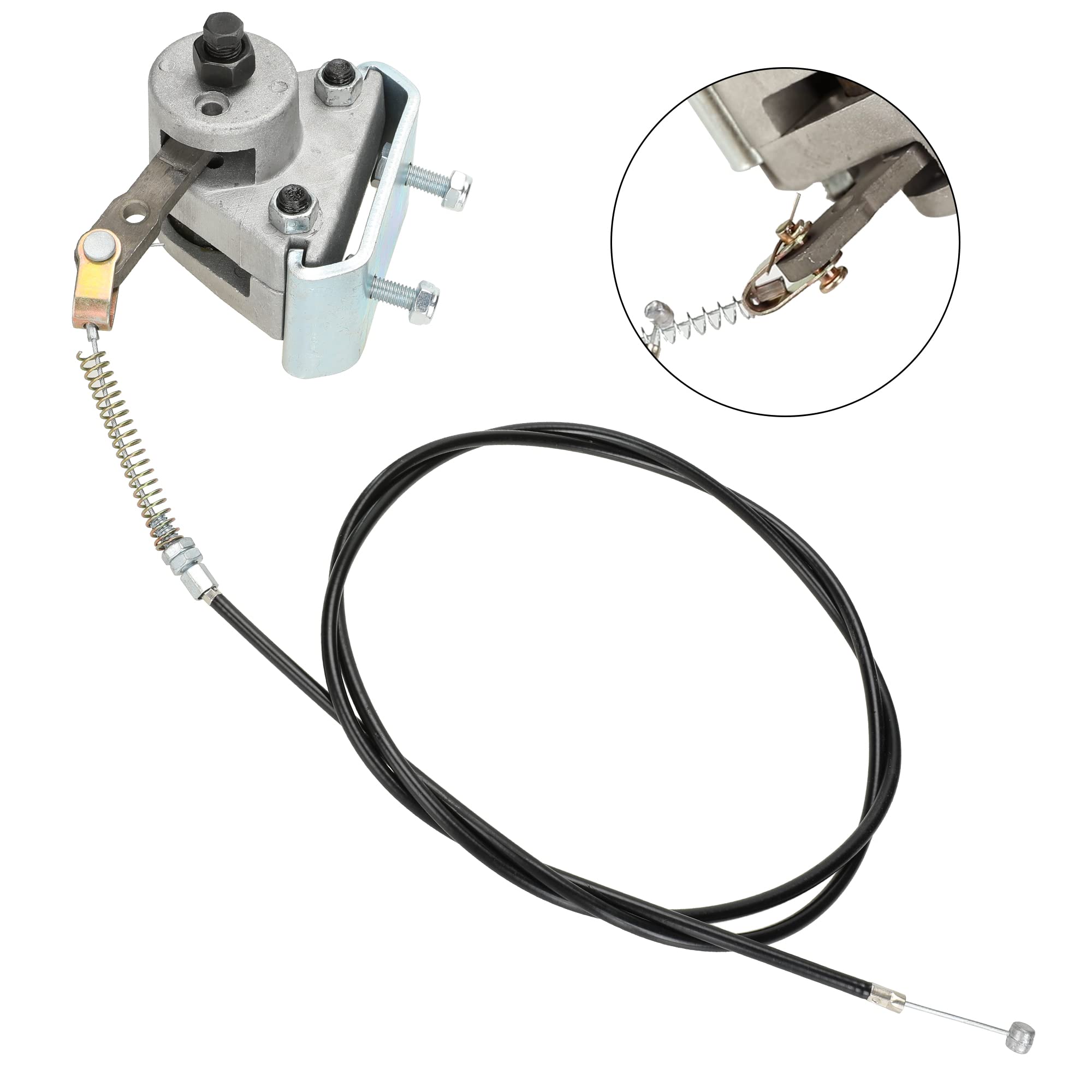 Grehua Upgrade Go Kart Mechanical Brake Caliper And Bracket 56'' Brake Cable With Pads For Predator 212Cc 196Cc 6.5Hp Gx160 Manc