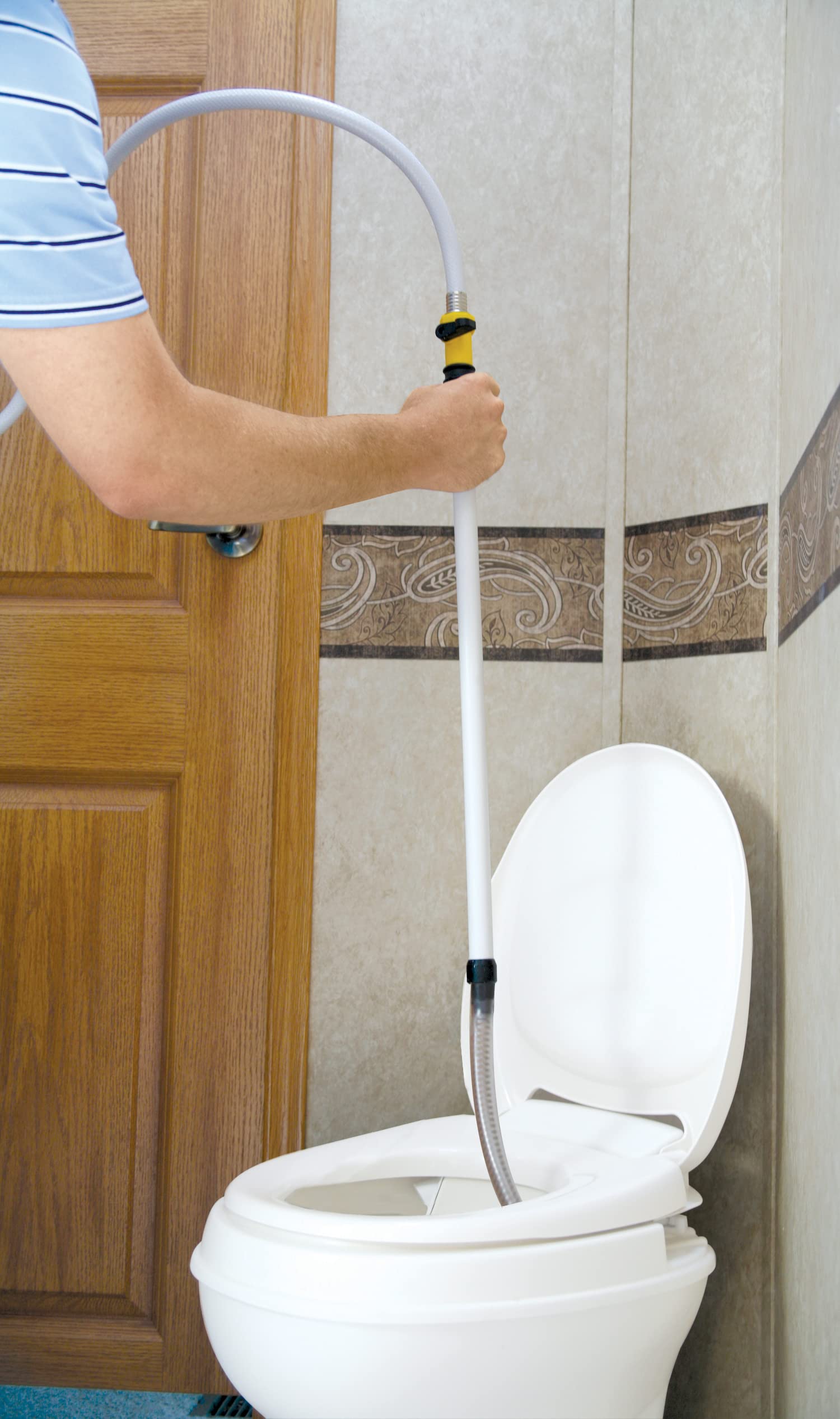 Camco Camper/Rv Holding Tank Swivel Stik Rinser | Features Powerful Rotary Cleaning Action & 34-Inches Of Flexible Reach | Equip