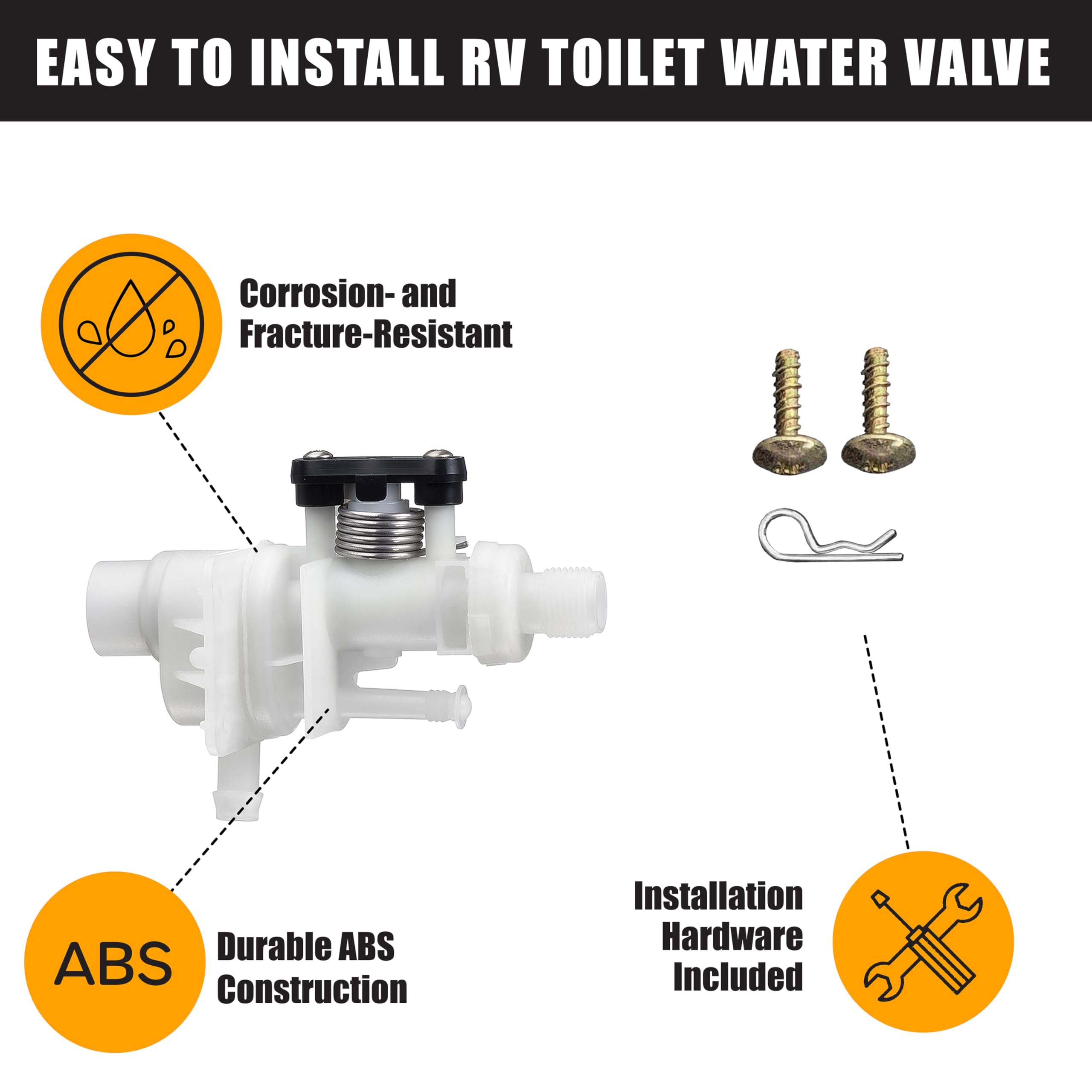 Halotronics 31113 Upgraded Toilet Water Module Service Kit, Compatible Replacement for Thetford Bravura Series - New 2024