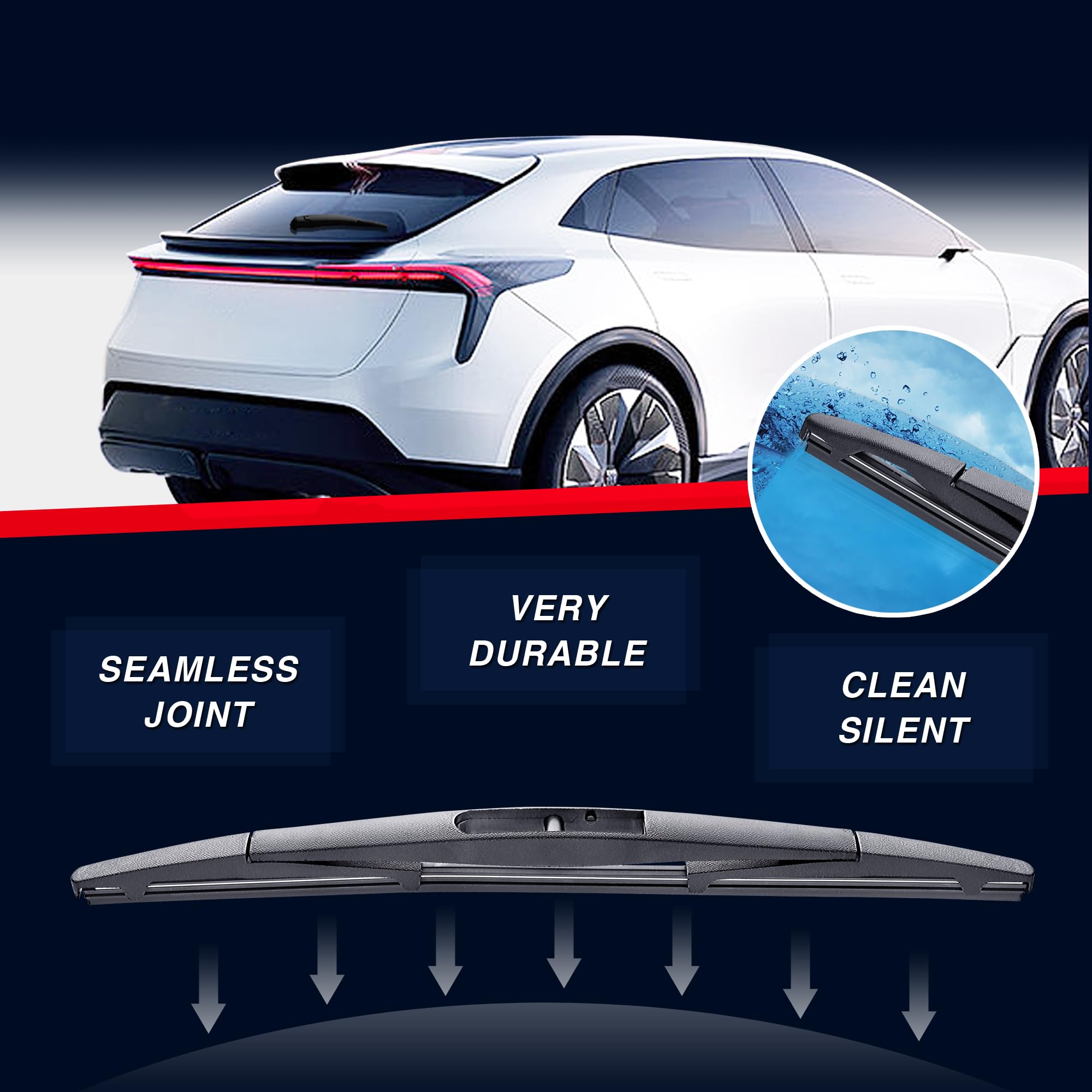 14'' Rear Wiper Blade Replacement for Honda CR-V 2011-2007 Subaru Forester 2022-2006/Outback 2019-2005 Honda Pilot 2020-2016 200