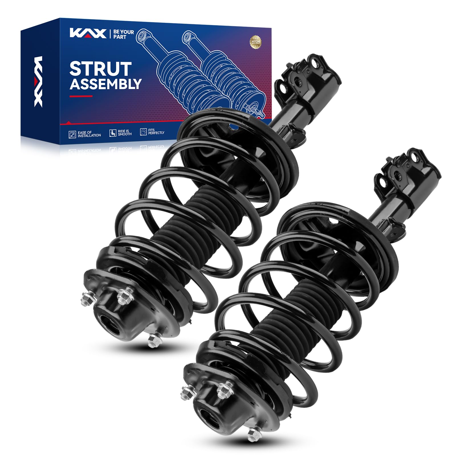 KAX Front Quick Struts for Toyota Sienna 1998 1999 2000 2001 2002 2003 Front Shocks Complete Struts Assembly with Coil Spring Se