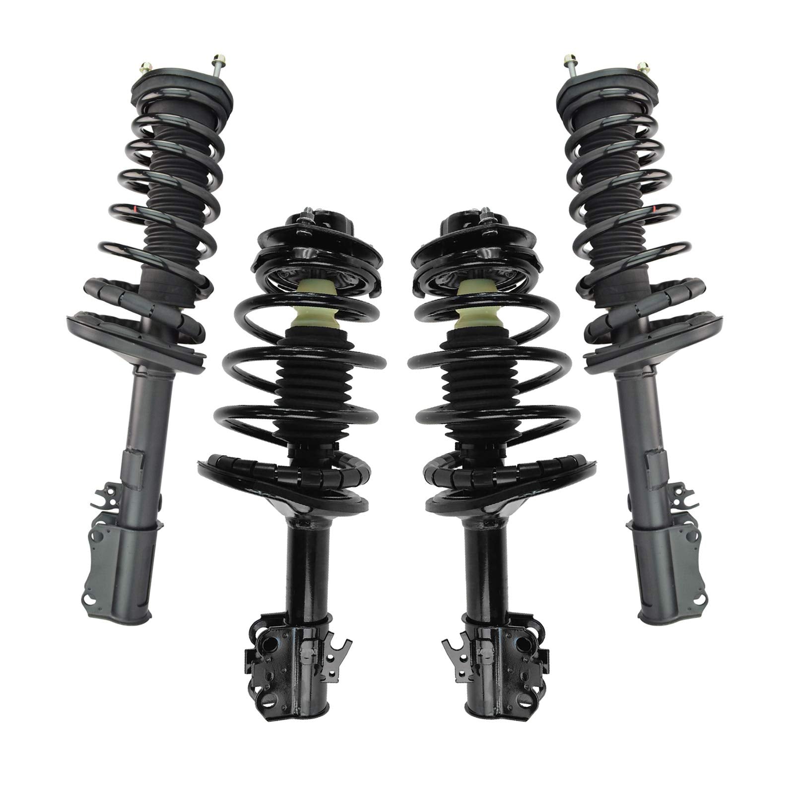 Trq Front And Rear Strut & Coil Spring Assembly Set Driver & Passenger Sides Compatible With 92-94 Lexus Es300 Toyota Camry