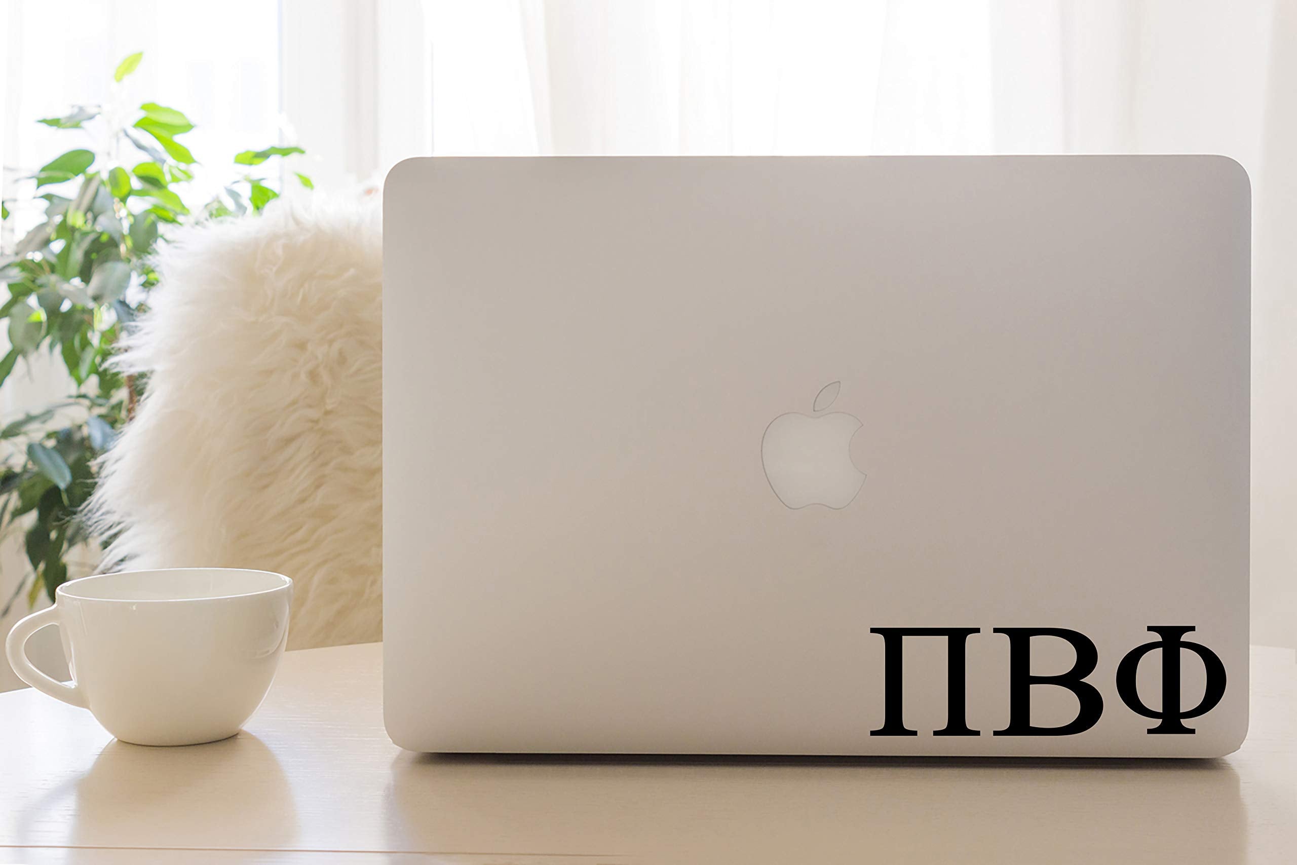 Pro-Graphx Pi Beta Phi Greek Sorority Sticker Decal, 2.5 Inches Tall, Black