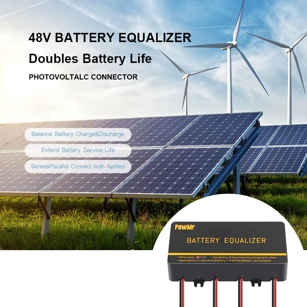 Battery Equalizer 48V - Battery Voltage Balancer,For 4  12V Or 8  12V Or More Battery Bank Extend Battery Life 1 Year And More,