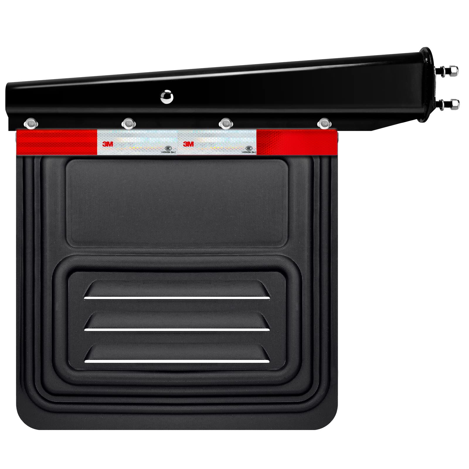 Reflective Strip With 3M Tape For Truck & Trailer With Mudflap Hanger - 2Pcs 1 Pair (Straight)