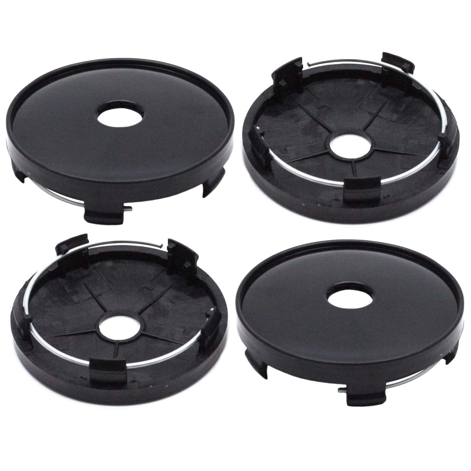 Autut 4 Pcs 60Mm Automotive Wheel Center Hub Cap Plastic Snap In Type Wheel Hub Cover