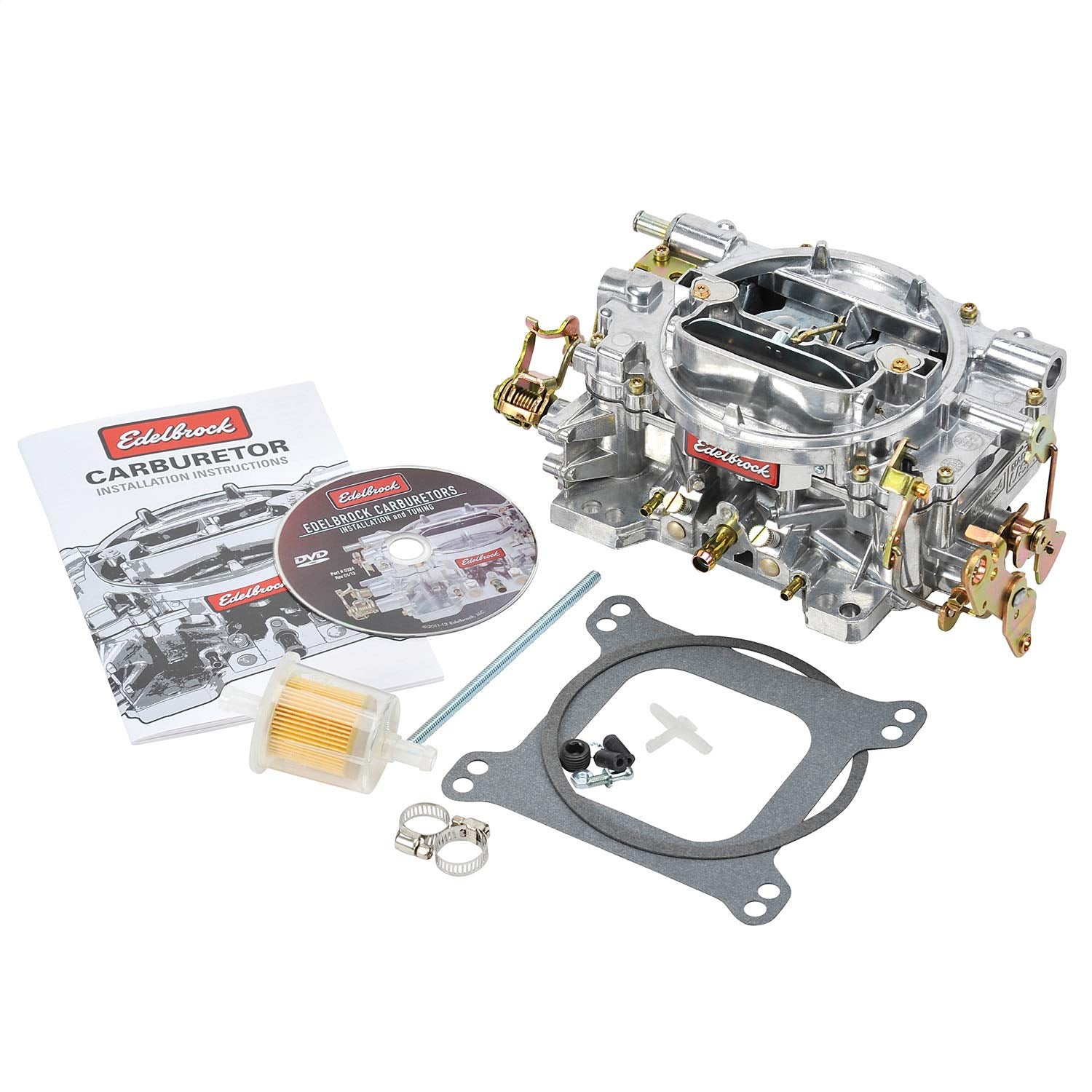 Edelbrock 1405 Performer 600 Cfm Square Bore 4-Barrel Air Valve Secondary Manual Choke New Carburetor