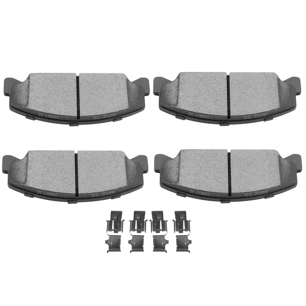 Scitoo D1665 Semi-Metal Brake Pads Kits Rear Fit For Ford 2013-2020,For Lincoln 2013-2020