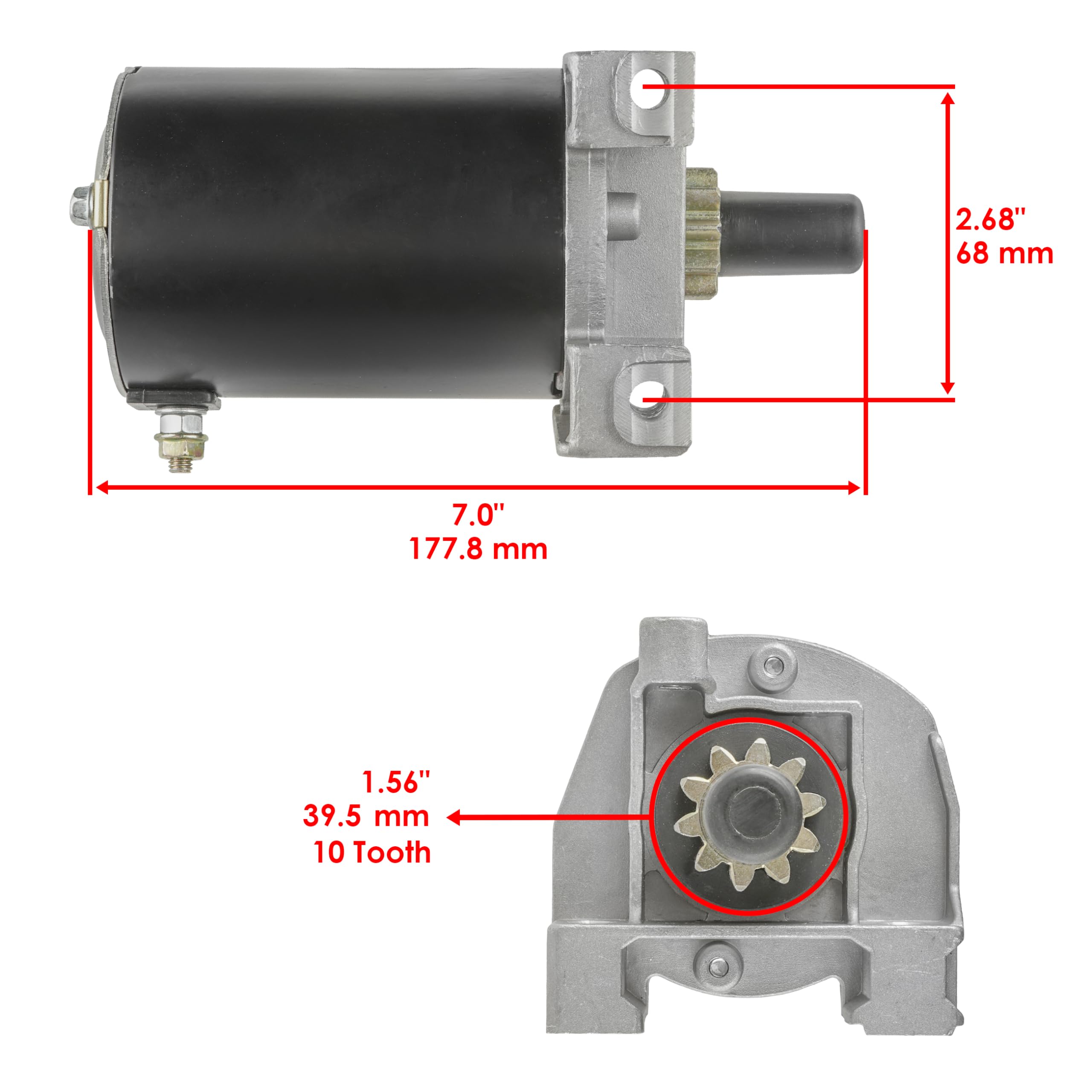 Caltric Starter Compatible With Generac 0D9004A 0D9004B 0E0601 0E06010Srv