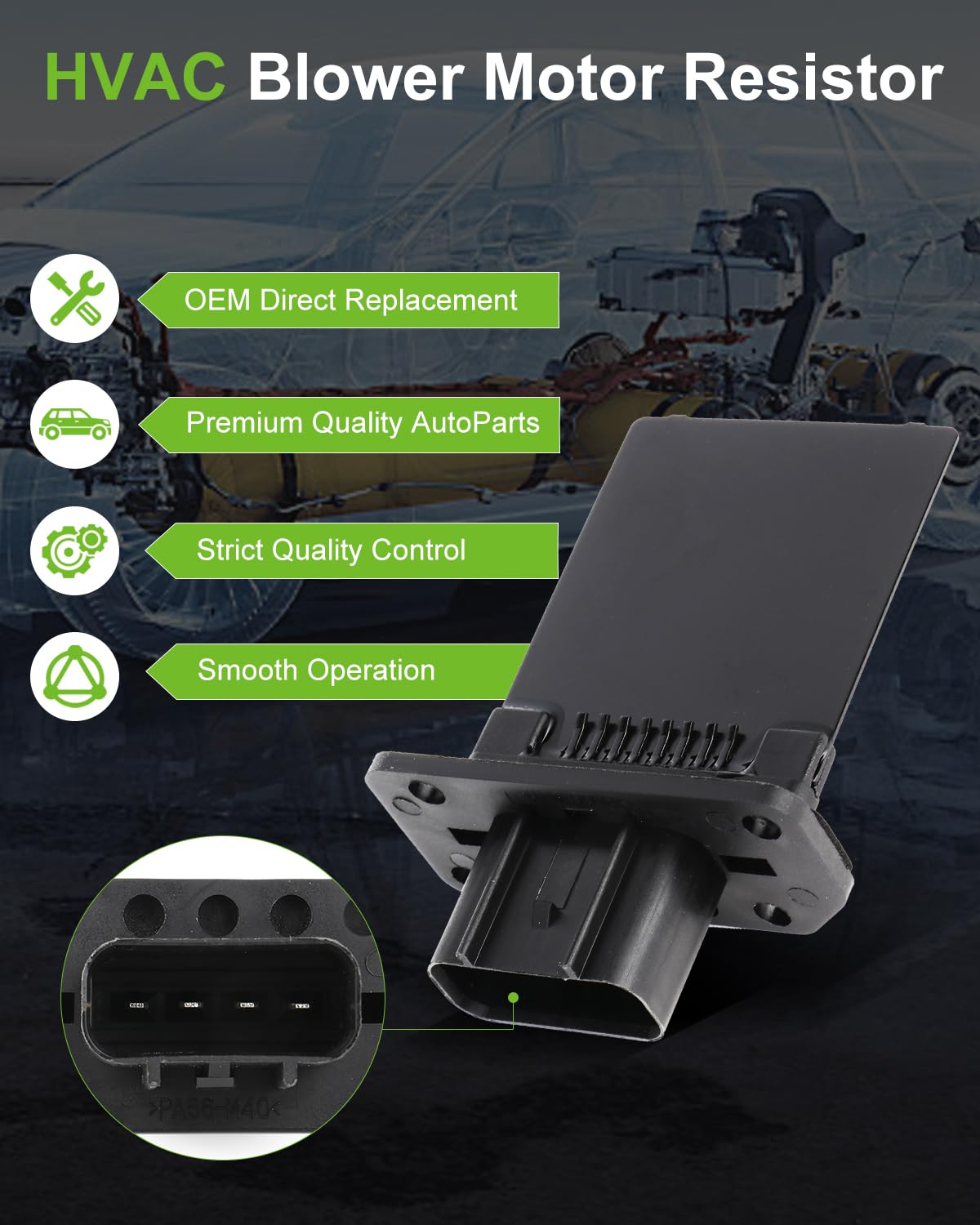 Scitoo Air Conditioning Heater Fan HVAC Blower Motor Resistor Regulator fit 2008-2012 for Ford Escape/2007-2016 for Ford Expedit