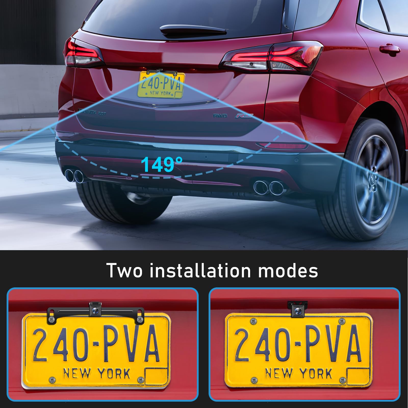 Glk Backup Camera Hd Rear View License Plate Backup Camera Reverse Camera For 12V Pickup Truck Car Suv,With Night Vision Wide An