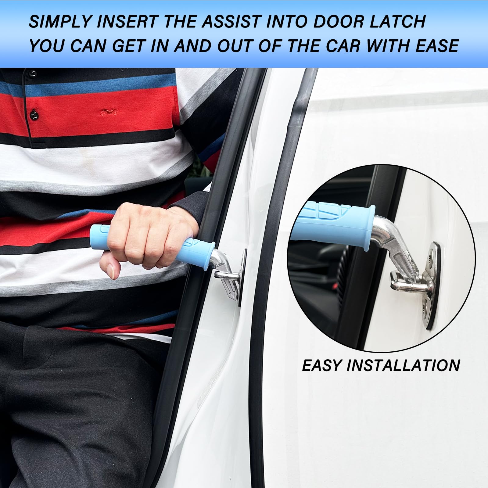 Eilitway Car Door Handle For Elderly, Portable Car Assist Handle, With Car Grab Handle, Vehicle Assist Handles Designed For Seni