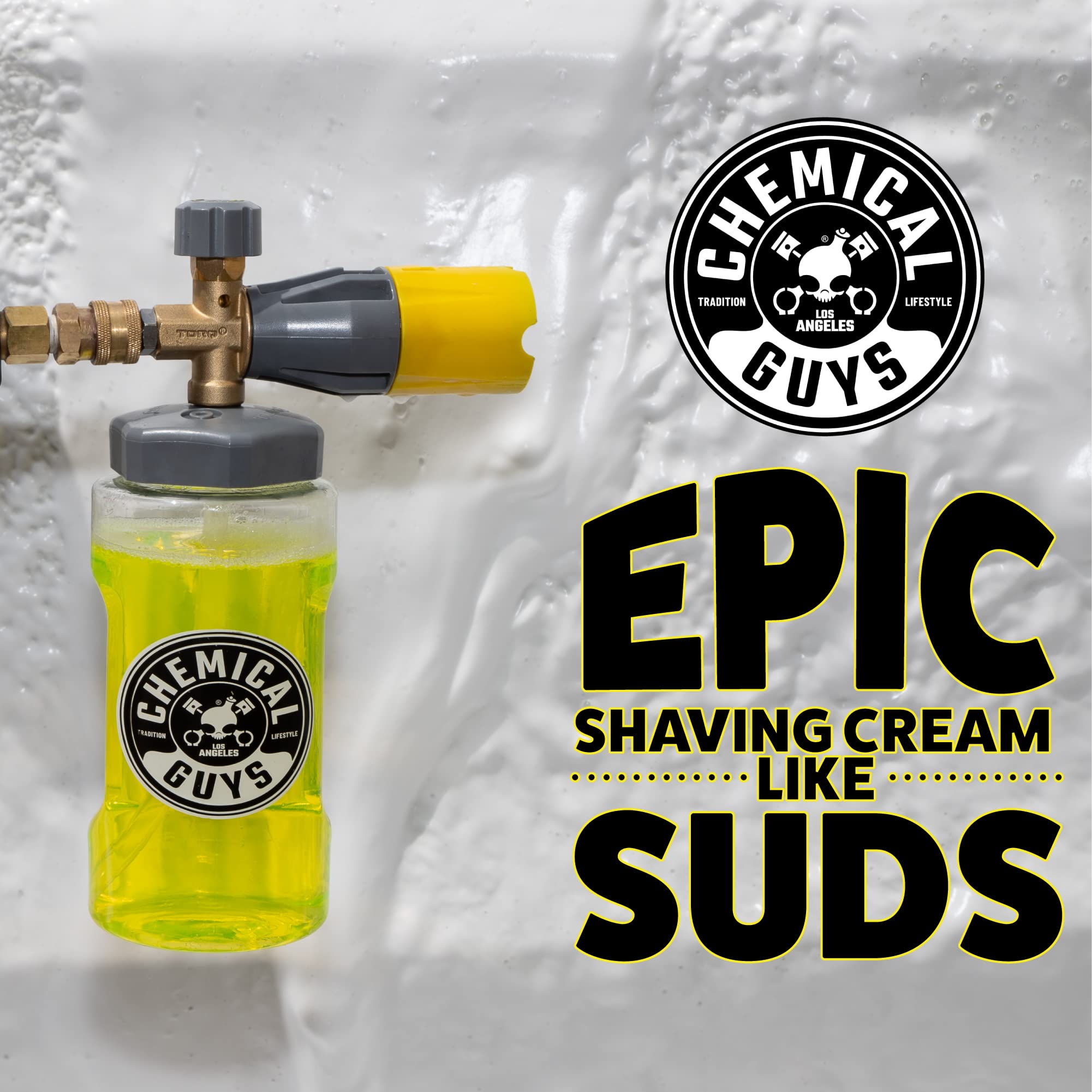 Chemical Guys Eqp324 Big Mouth Max Release Foam Cannon (Car Wash, Home Wash & Boat Wash Foam Cannon That Connects To Your Pressu