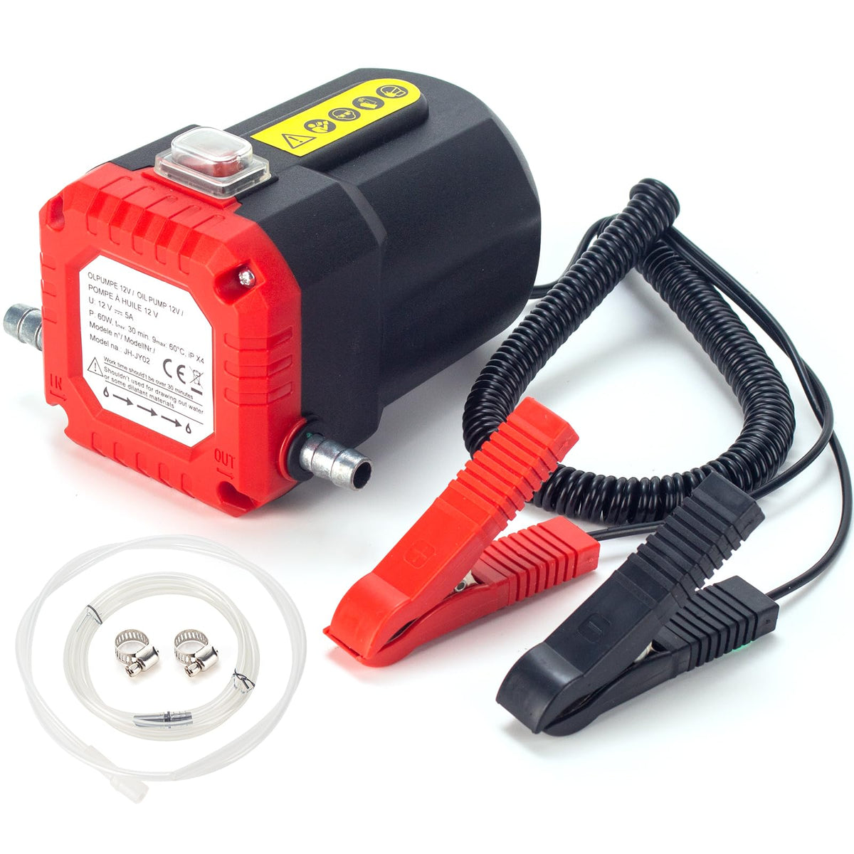 AIGMISON 12V 60W Oil Change Extractor,Oil Diesel Fluid Extractor Pump, Oil Suction Pump With Overload Protection,Car Engine Oil 