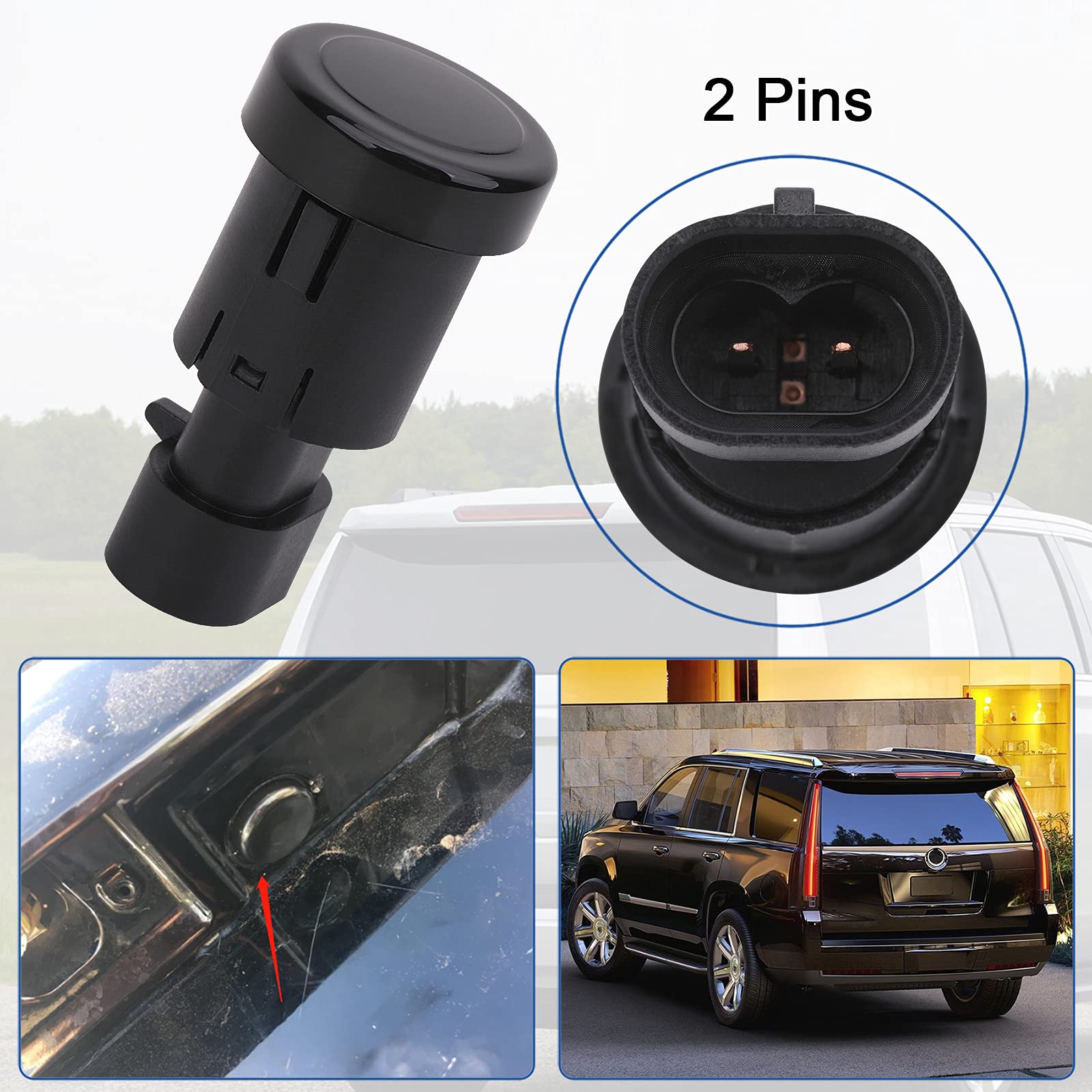 Obaee Car Rear Hatch Button Back Liftgate Window Glass Release Switch Compatible With Chevy Tahoe/Chevrolet Suburban 1500 2500 / Cadillac Escalade/Gmc Yukon 2007-2014 Replace Oe 15798062 22863048