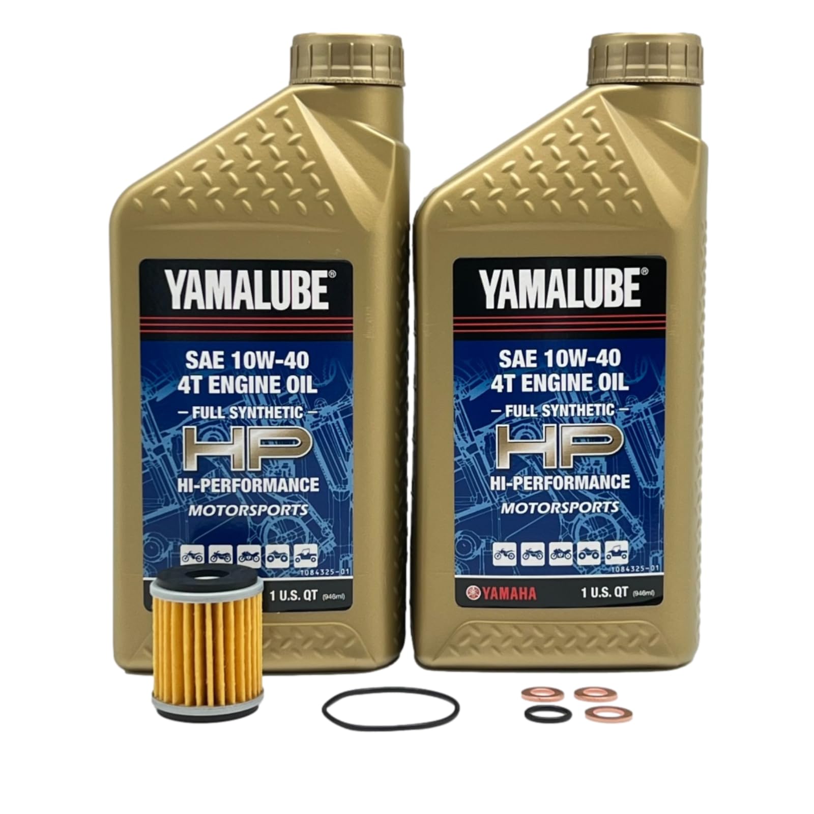 Yamaha Original Oem Yamalube Yz 250F/450F, Yz 250Fx/450Fx, Wr 250F/450F Lub-Offcg-Kt-15 Off Road Efi Full-Synthetic Oil Change K