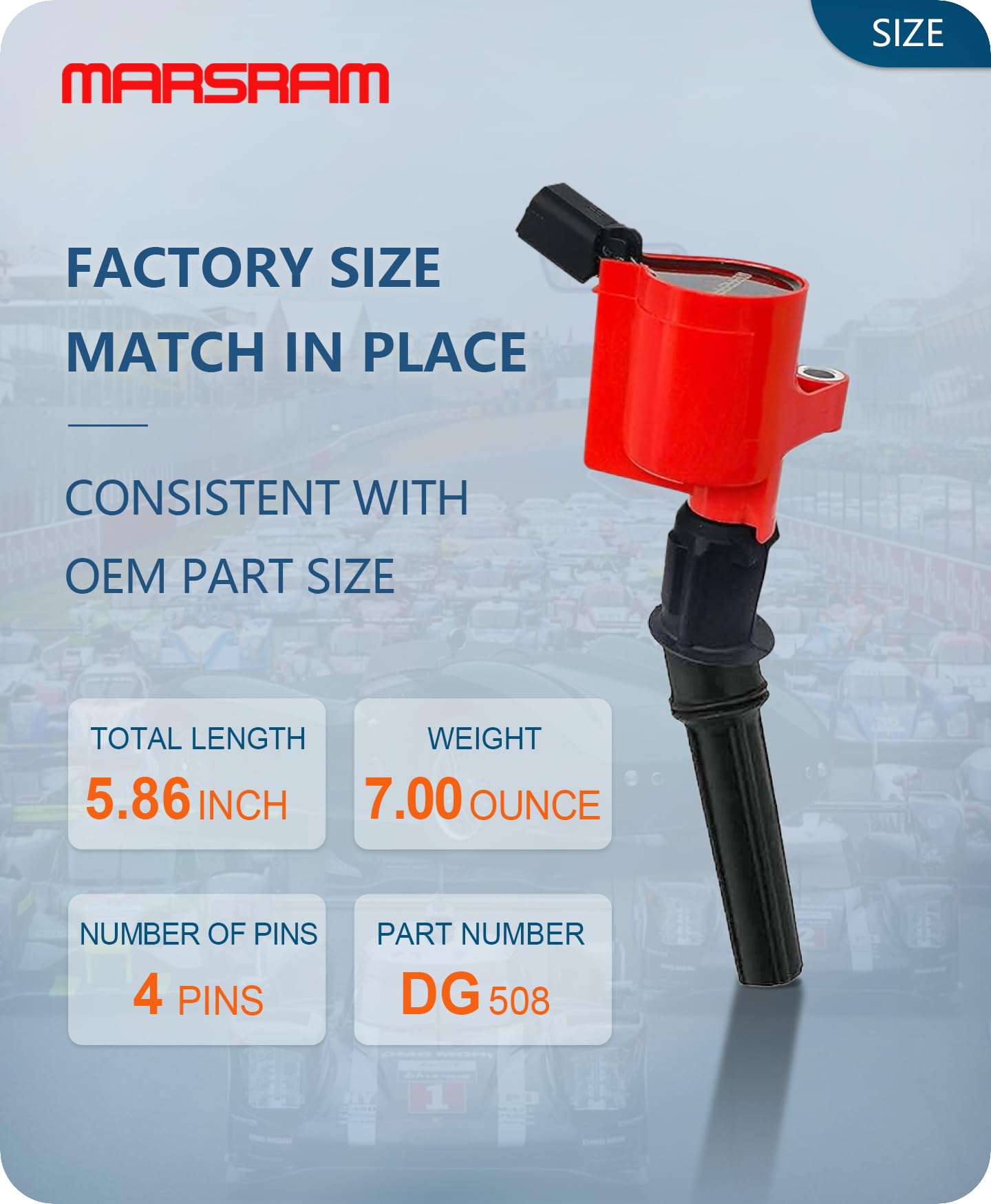 Marsram Ignition Coil Pack Dg508 For 2000 2001 2002 2003 2004 2005 2006 2007 2008 2009 2010 2011 Ford F150 F250 E150 E350 Lincol