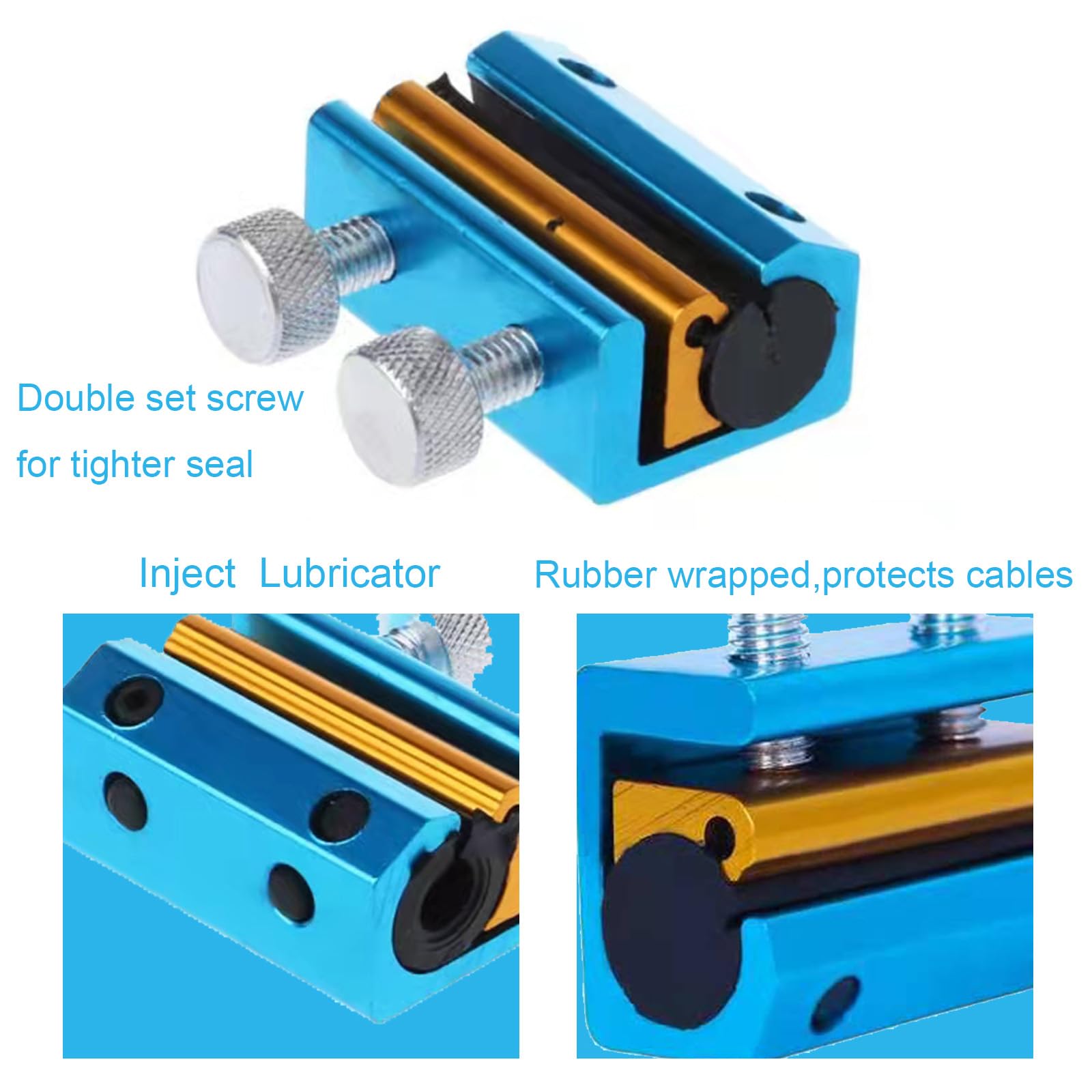 Cable Luber Tool Motorcycle Wire Oiler Cable Lubricator For Motorcycles Bicycle Scooter Bike (Blue)