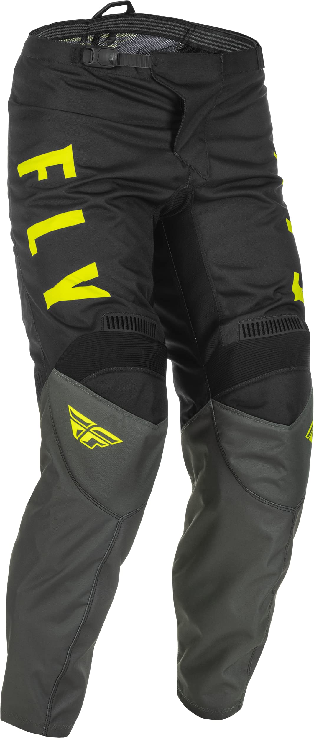 Fly Racing Youth F-16 Pants (Grey/Black/Hi-Vis Yellow, Youth Us 20)