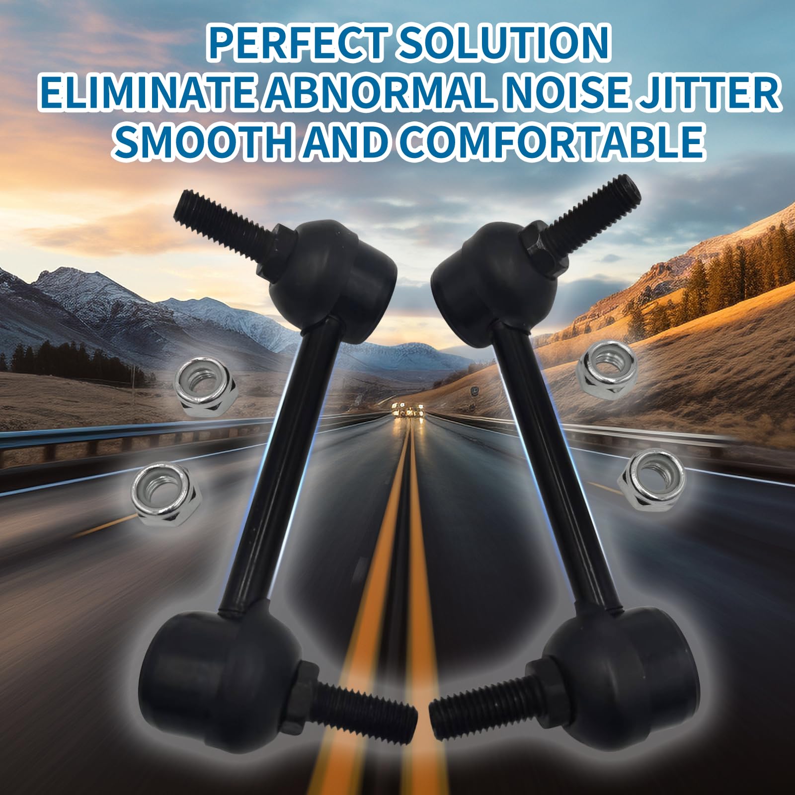 Xcpmc Suspension Rear Sway Stabilizer Bar End Link Kit 2 Pcs Left & Right|Replacement For Escalade Tahoe Cadillac Jeep Yukon |Re