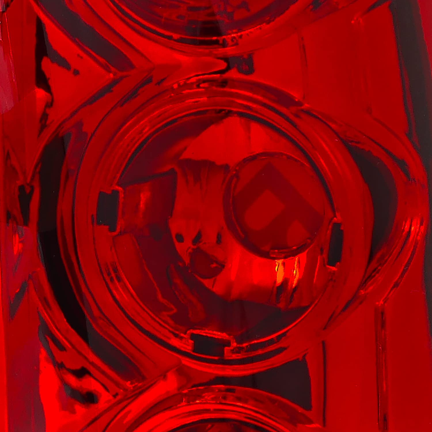 Spec-D Tuning Red Clear Tail Lights Compatible with 1999-2002 Chevy Silverado, GMC Sierra 1500 2500 3500 Left + Right Pair Assembly