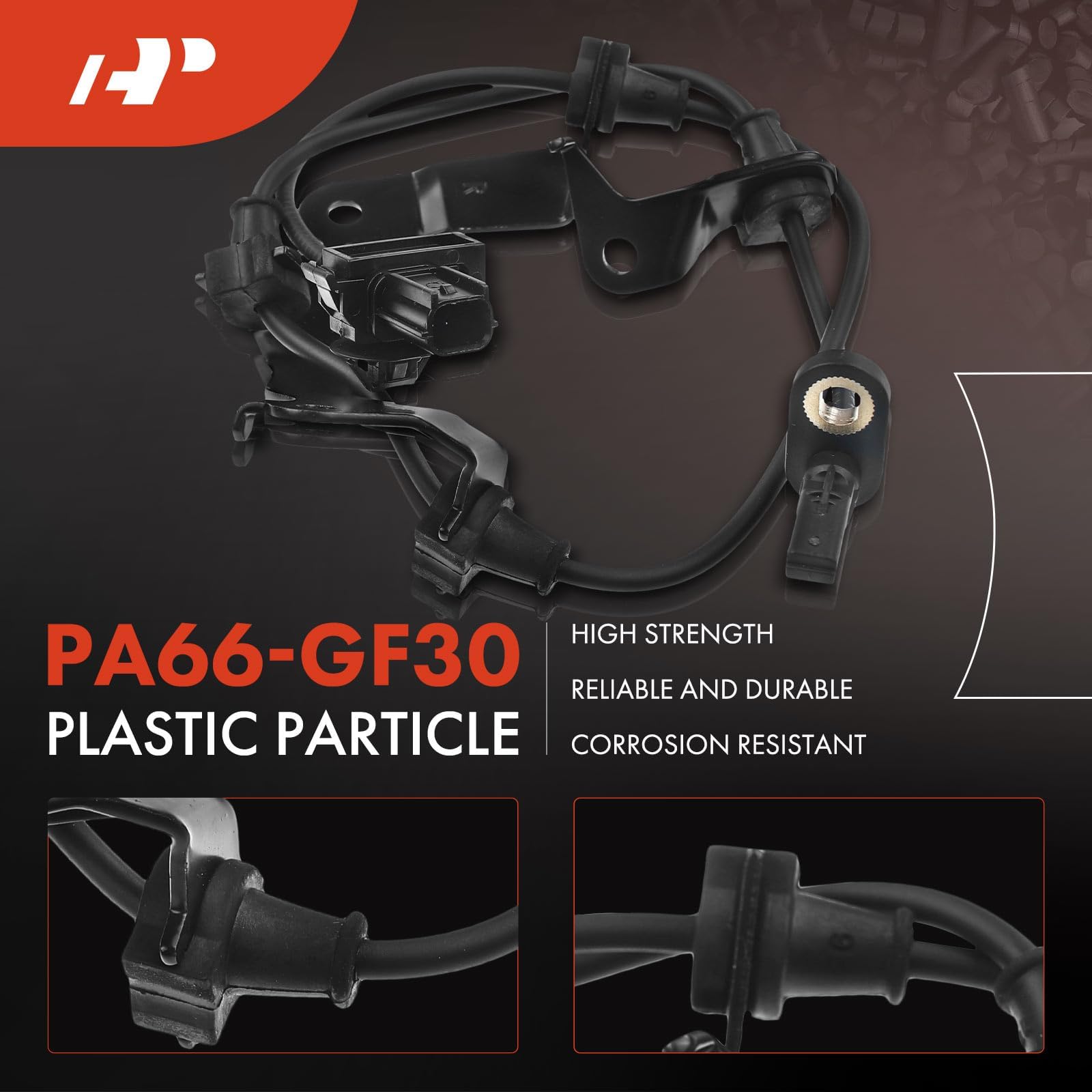 A-Premium ABS Wheel Speed Sensor Compatible with Honda Models - Crosstour 2012-2015, Accord Crosstour 2011, Hatchback - Front Right Passenger Side, Replace# 57450-TP6-A01