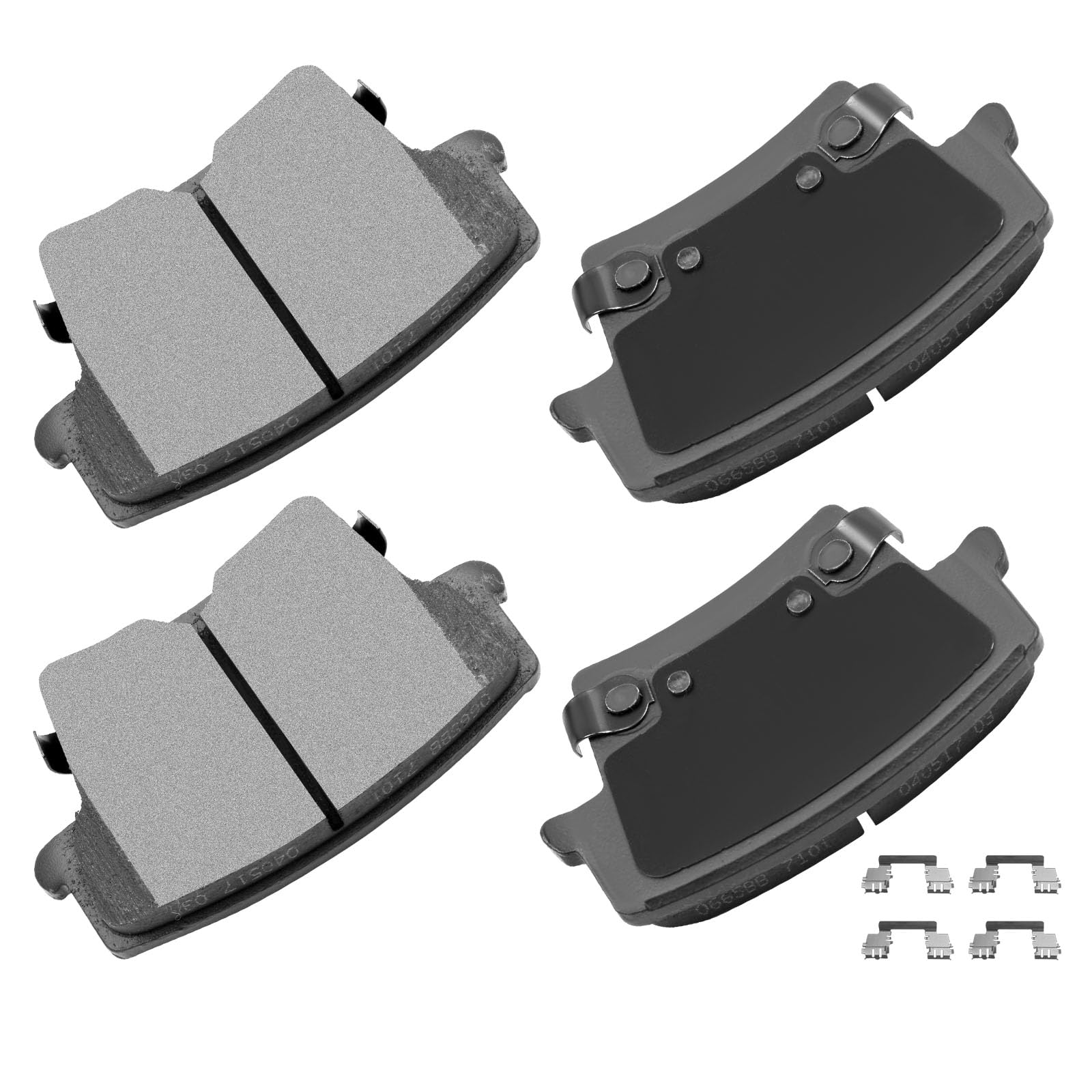 Cciyu D1057 Rear Ceramic Disc Brake Pads Kit For Chrysler 300 2005-2019,For Dodge Challenger 2009-2019,For Dodge Charger 2006-20