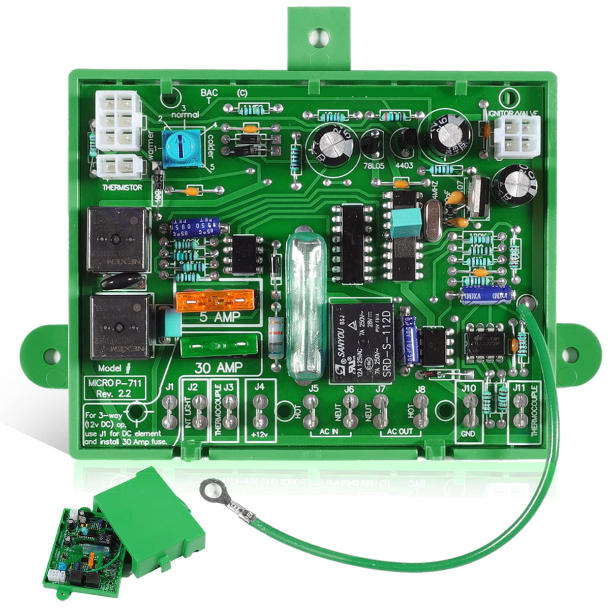 Micro P-711 Refrigerator Main Power Control Circuit Board For Dometic 2 Or 3 Way Rv Parts, For Dometic Micro P711