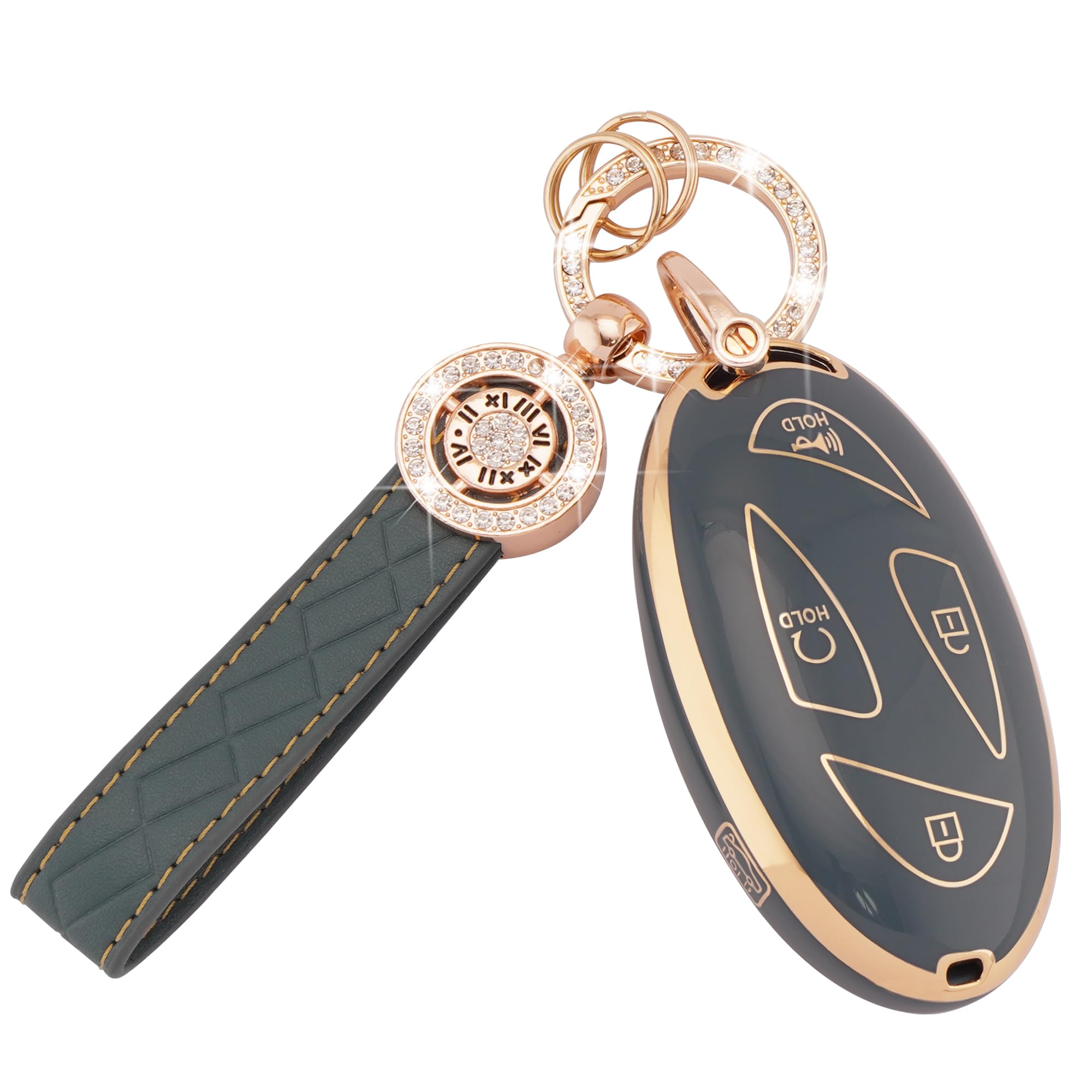 EKALA for Hyundai Ioniq 6 Grandeur GN7 KONA 5-Button Key Fob Case, TPU Material, Blue, Compatible with 2023 2024 Hyundai Ioniq 6