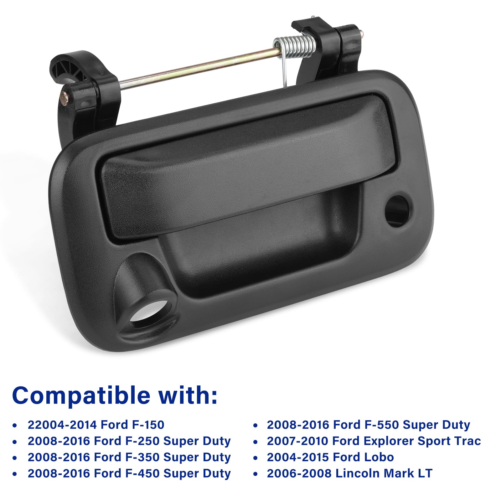 Lcyolada Tailgate Handle,W/Camera Hole, Compatible With 2004-2016 Ford F150 F250 F350 F450 F550 Super Duty,Replaces 8L3Z-9943400