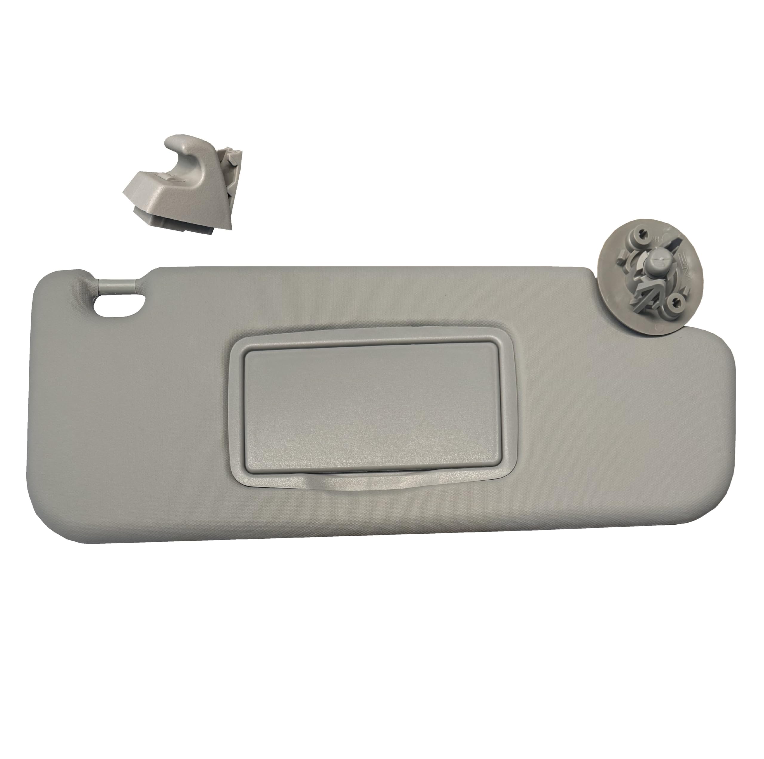Sun Visor Fits For Chevy Sonic 2012-2020 Spark 2011-2022 Gray Replacement Brand 2M Plastic (Gray Right + Support)