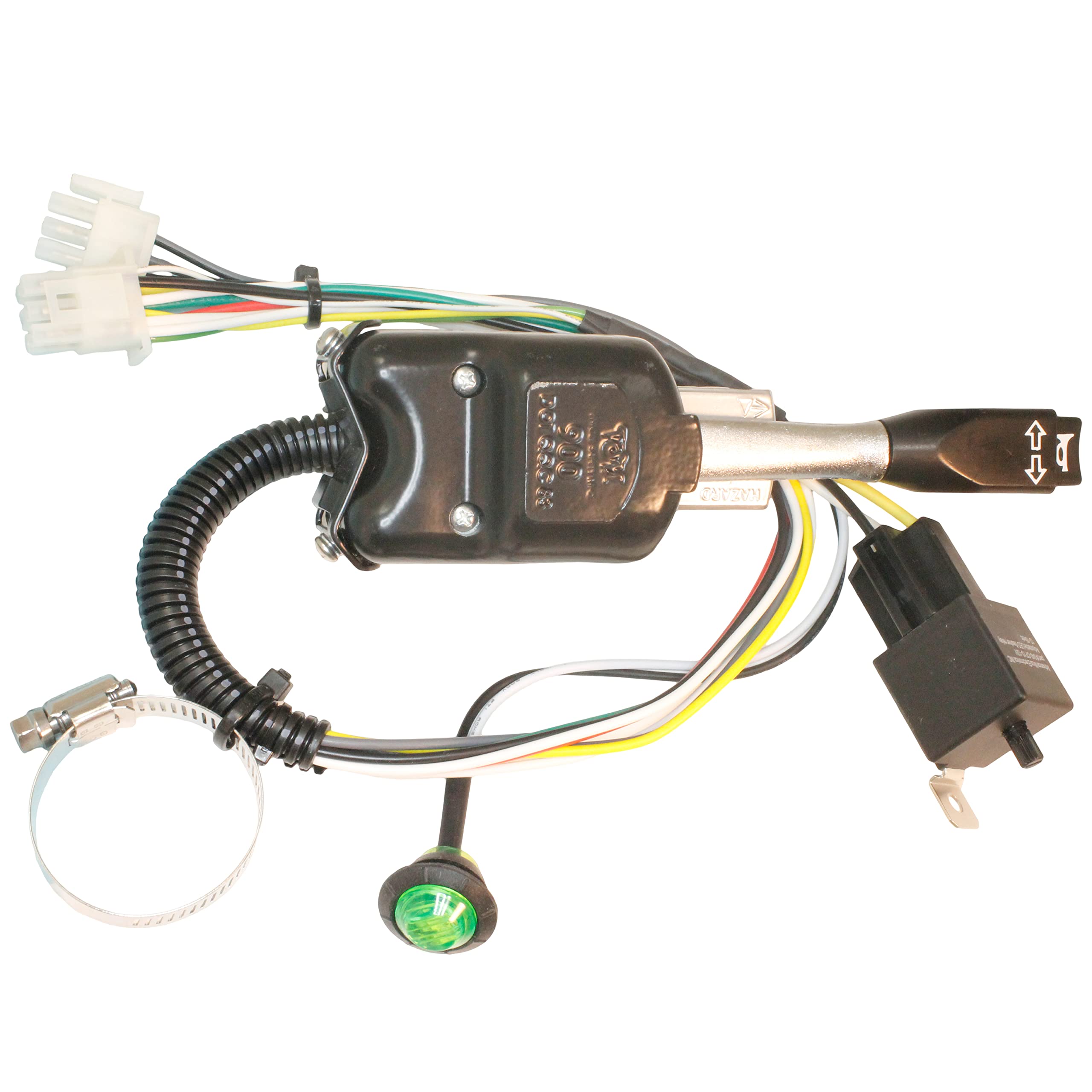 Mcsadventures Plug And Play No Hole Turn Signal Kit For Polaris General, With Teardrop Headlight Sequential Accent, Led Tube Front Signals (Lever Switch, With Horn)