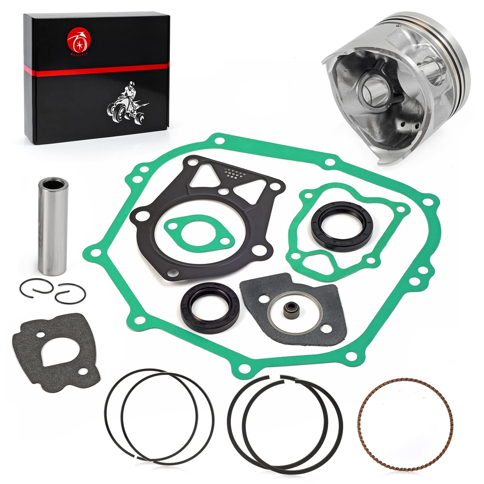 285Cc Engine 4 Stroke Top End Piston & Ring And Gasket Seal Kit Standard Bore For Yamaha Golf Cart G2 G5 G8 G9 1985-1995 G11 199