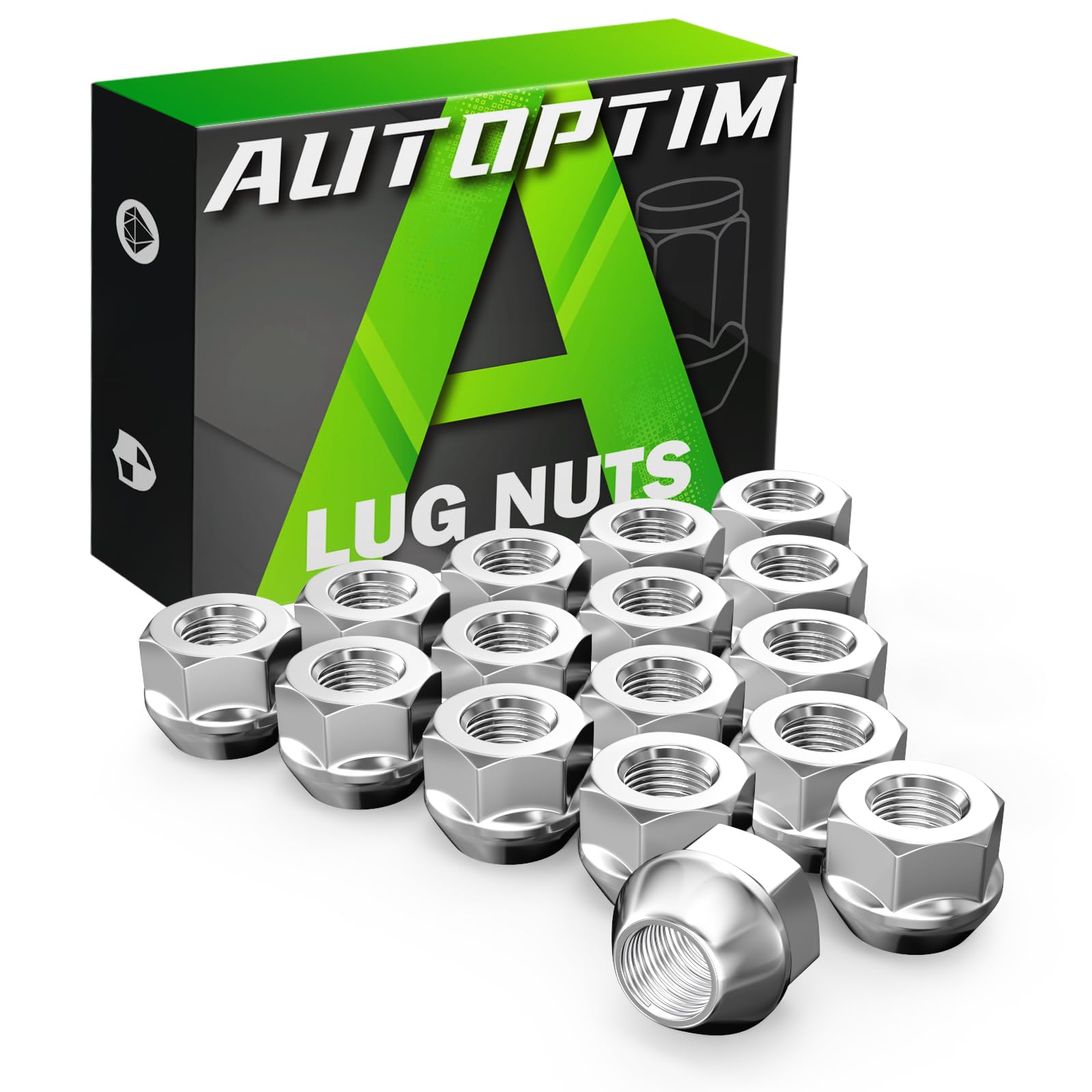 AUTOPTIM M10x1.25 Open End Lug Nuts - Replacement for Polaris Sportsman Can-Am Commander Maverick Outlander Renegade Honda TRX K