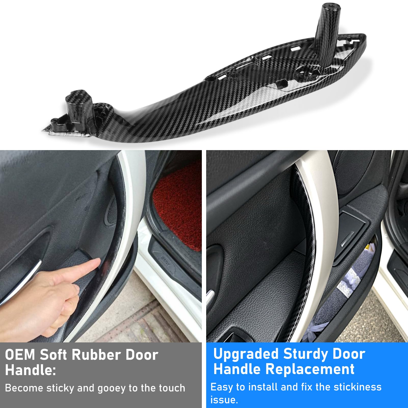 Jaronx Compatible With Bmw Door Handles Replacement For 320I,325I,328I,330I,335I,340I F30/F31/F80 M3, 4Pcs Driver Side And Passe