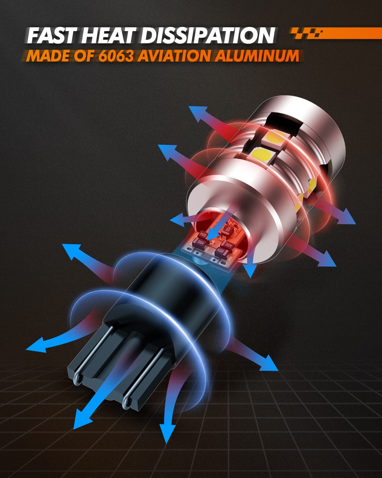 SEALIGHT 921 912 LED Reverse Lights, T15 LED Bulbs 1000LM Super Bright Xenon White Light 906 902 Backup Lights, Reverse Lights,