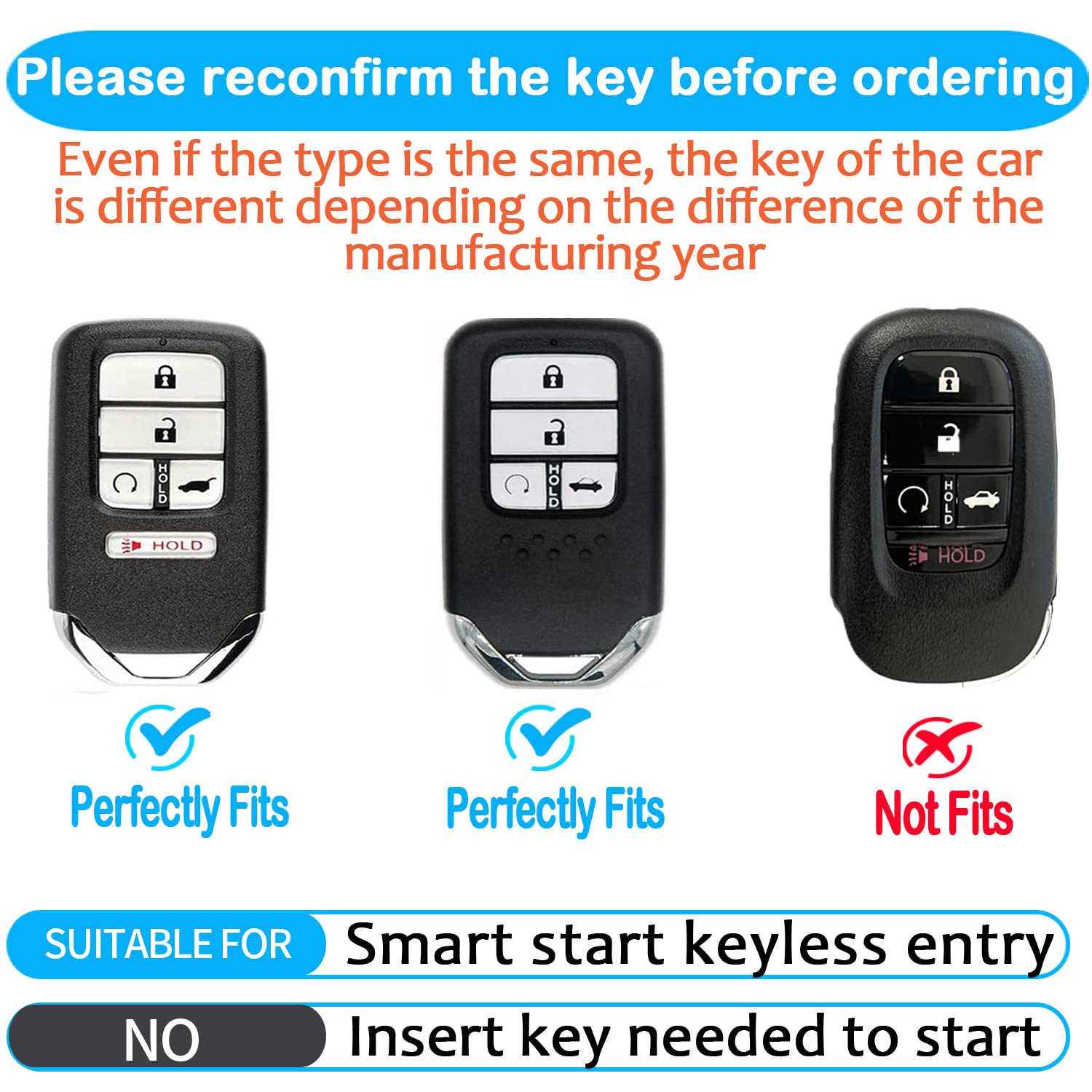 Sindeda For Honda Key Fob Cover With Leather Keychain,Soft Tpu Full Key Shell Protection,Key Fob Case Compatible Honda Accord Ci