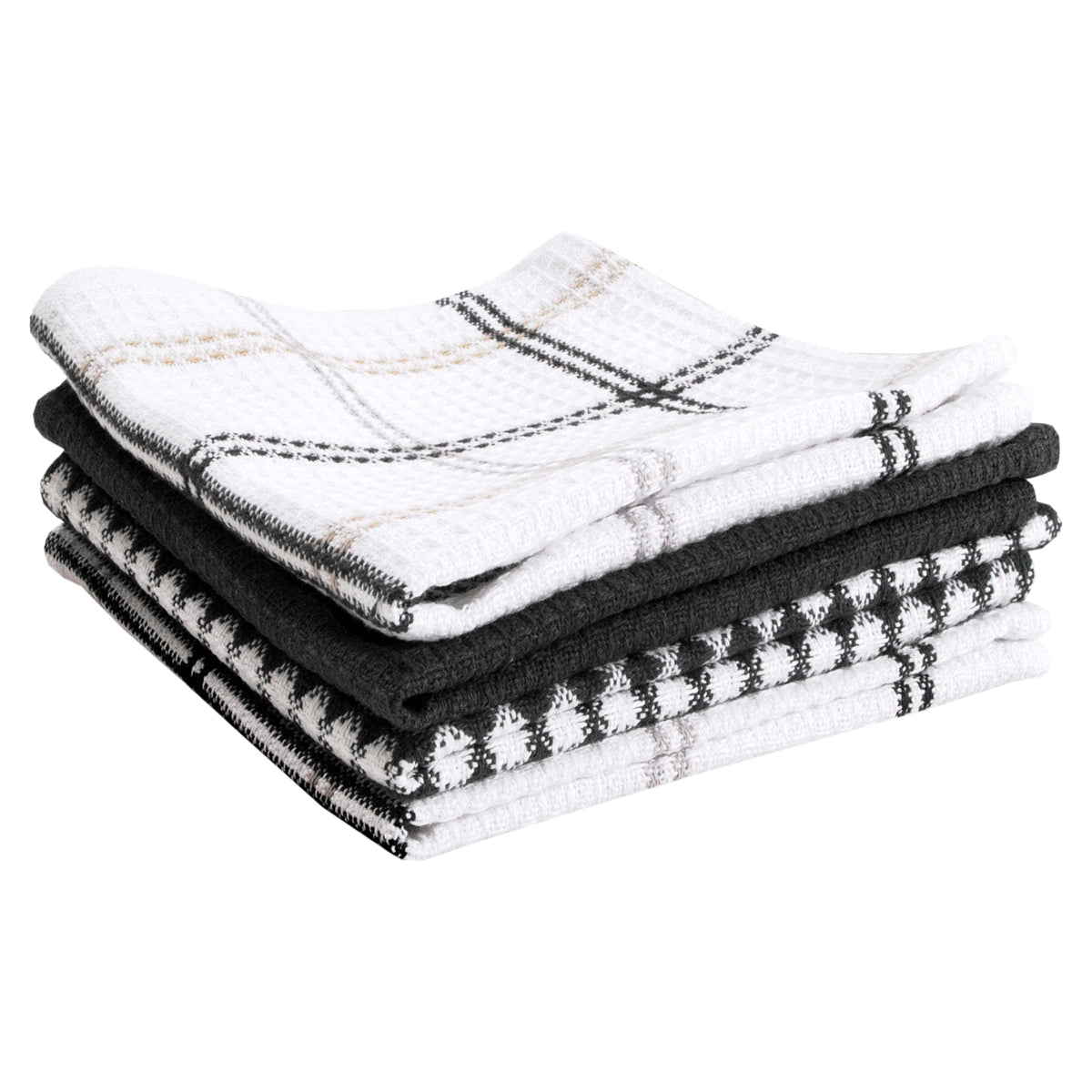 T-Fal Waffle Dish Cloths: Highly Absorbent, Super Soft Long Lasting - 100% Cotton, 12''X13'' Dish Towels For Cleaning & Drying D