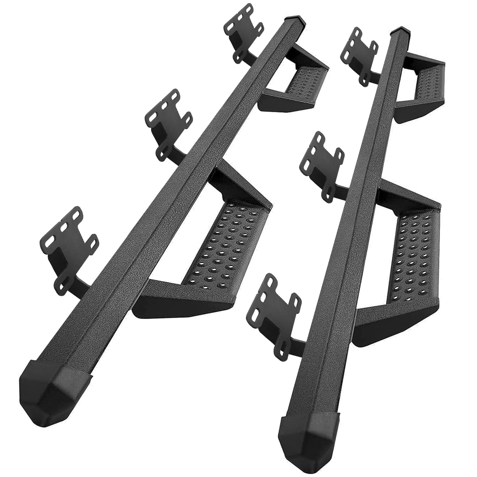 Smanow Running Boards Compatible With 2019-2025 Dodge Ram 1500 Crew Cab (Excl. Ram 2500 3500), Dual-Stage Textured Black Powder, 3 Inches Running Boards Compatible With Ram 1500 Crew Cab.
