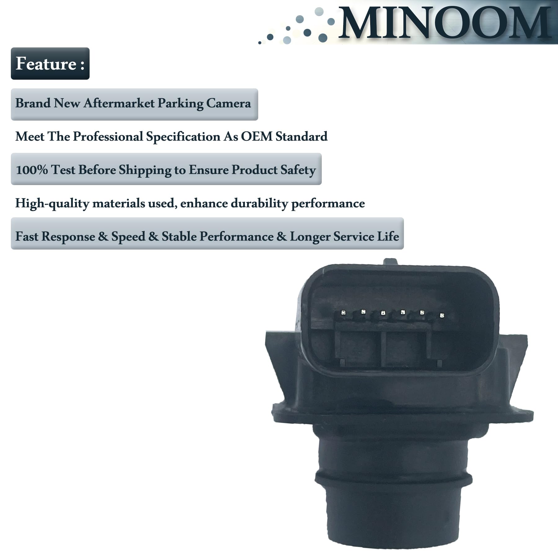 Minoom Dk62-19G490-Ae Rear View Backup Parking Camera Replacement For Range Rover Sport L494 Jaguar F 2013 2014 2015 2016 Part N