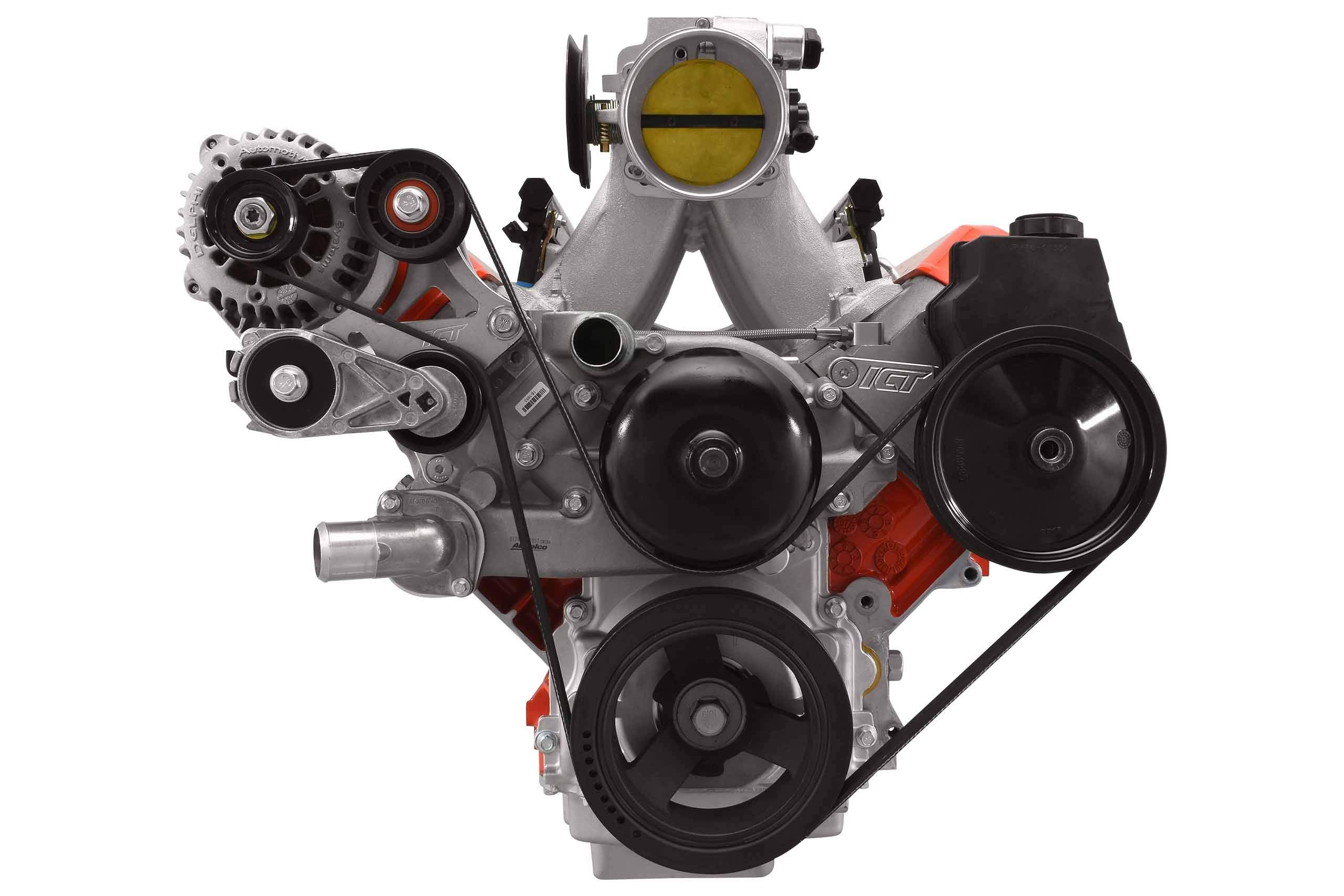 Ls1 High Mount Alternator Bracket Relocation Engine Billet Aluminum Compatible With Chevy Z28 Firebird Trans Am Ws6 Gto Ls1 Ls2 Ls6 Lsx 5.7L 6.0L