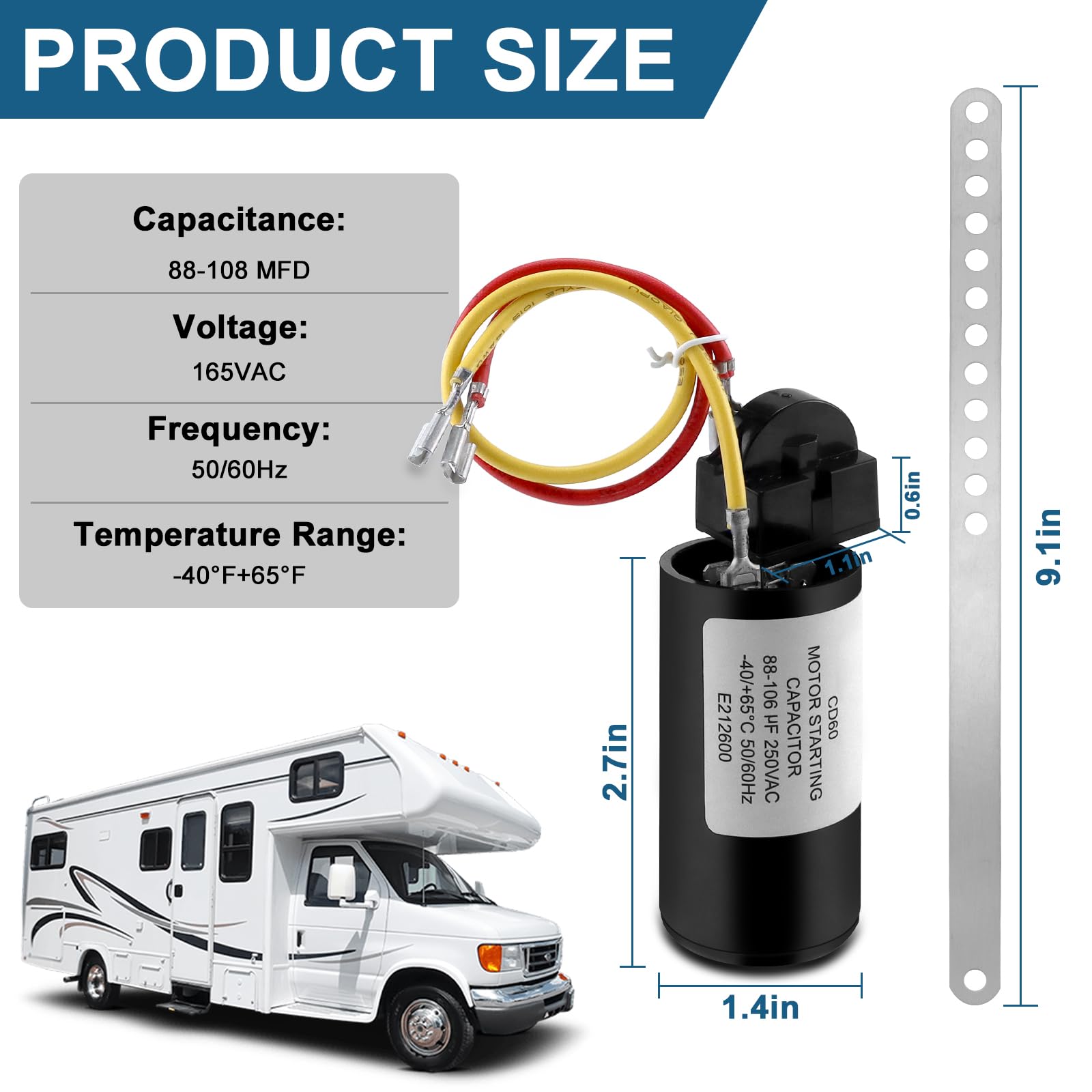 AMI PARTS 8333A9021 Air Conditioner Hard Start Kit for Coleman AC Models 8335-9021, 9333-9021 - Reliable Performance Replacement