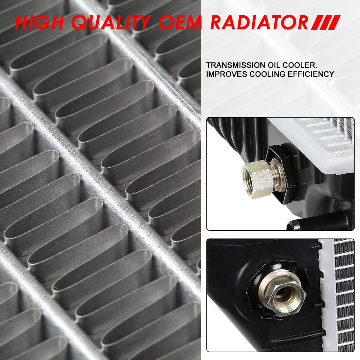 Auto Dynasty Radiator Compatible With 1992-2000 Chevy Gmc C/K 1500 2500 3500 Suburban Tahoe Yukon Cadillac Escalade 5.0L 5.7L 7.