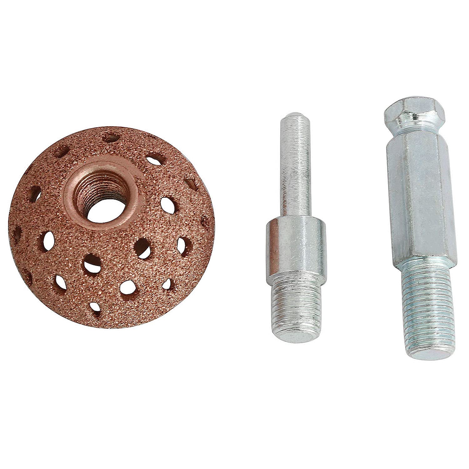 Longdex 38Mm Tire Buffer Wheel Tire Repair Grinding Head Coarse Grit Buffing Wheel With Linking Rod Abrasive Tool 70 Grit