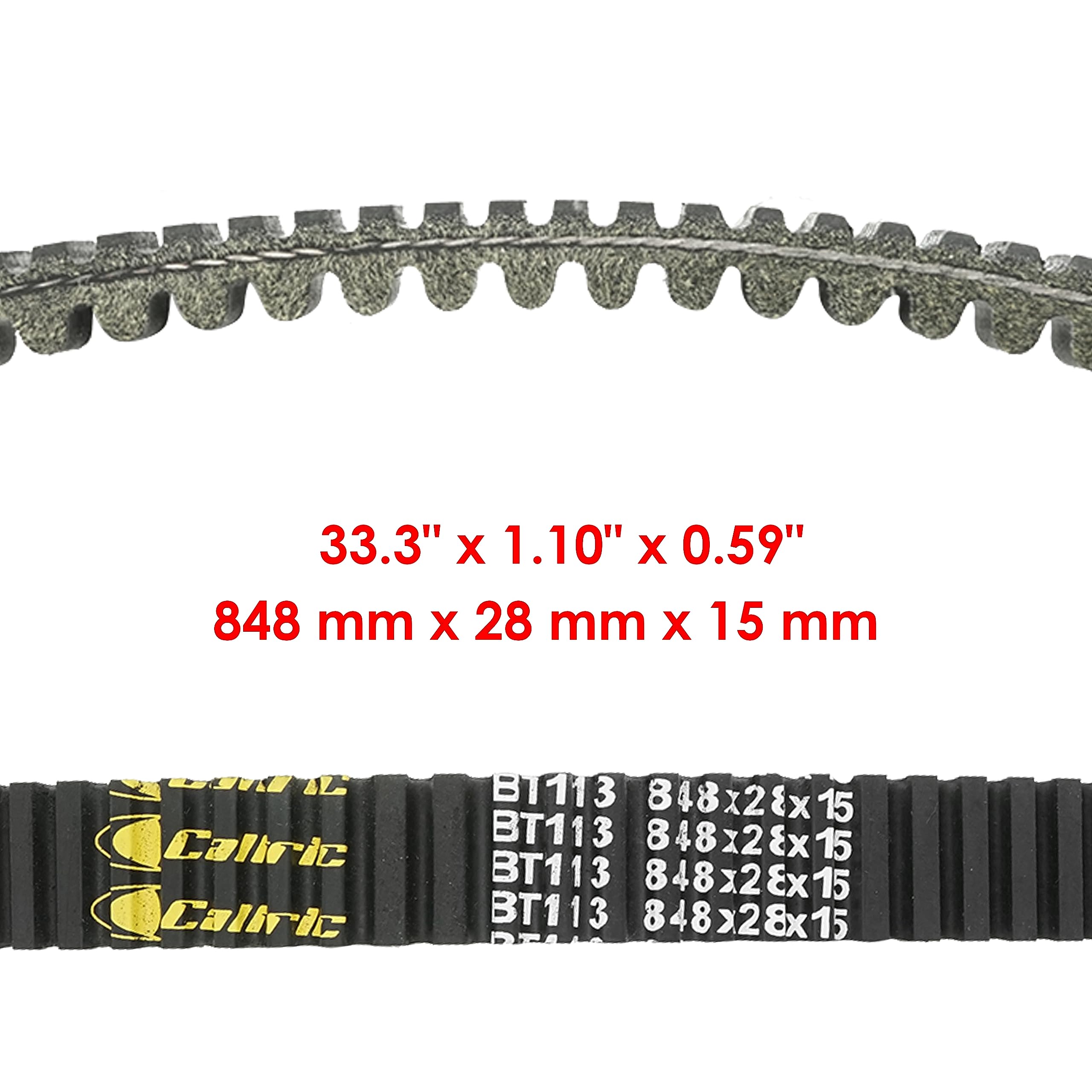 Caltric Drive Belt Compatible With Kawasaki Kvf650 Kvf 650 Prairie 650 2002-2003