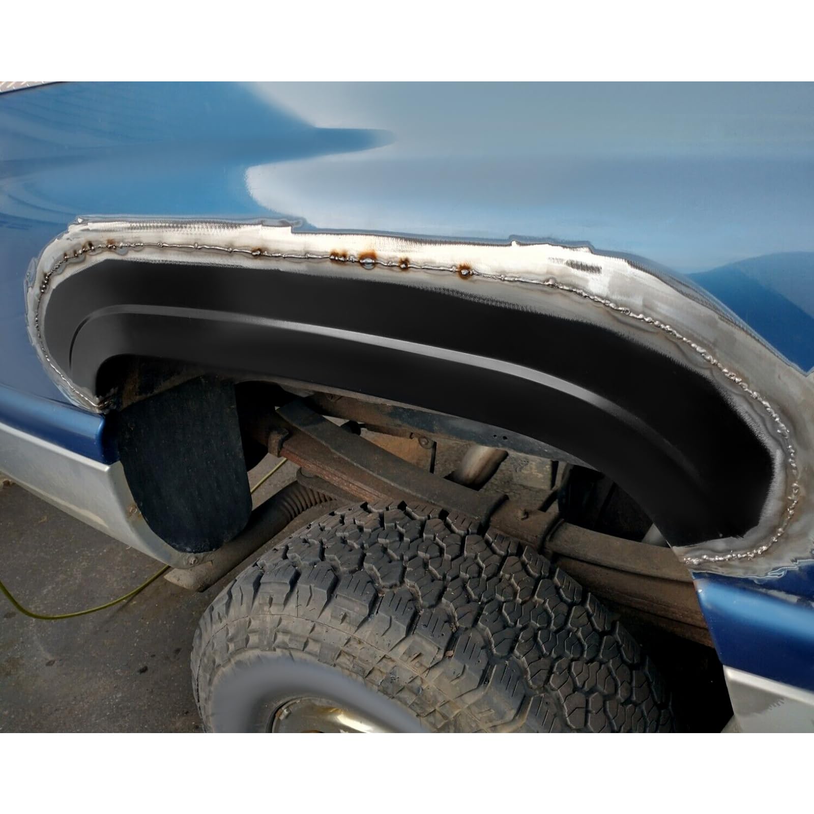 Ecotric Rear Wheel Arch Repair Panel Compatible With 1994-2001 Dodge Ram 1500 2500 3500 Truck Pickup, Replacement Rear Upper Bed Wheel Rust Repair Patch Panel Driver & Passenger Side
