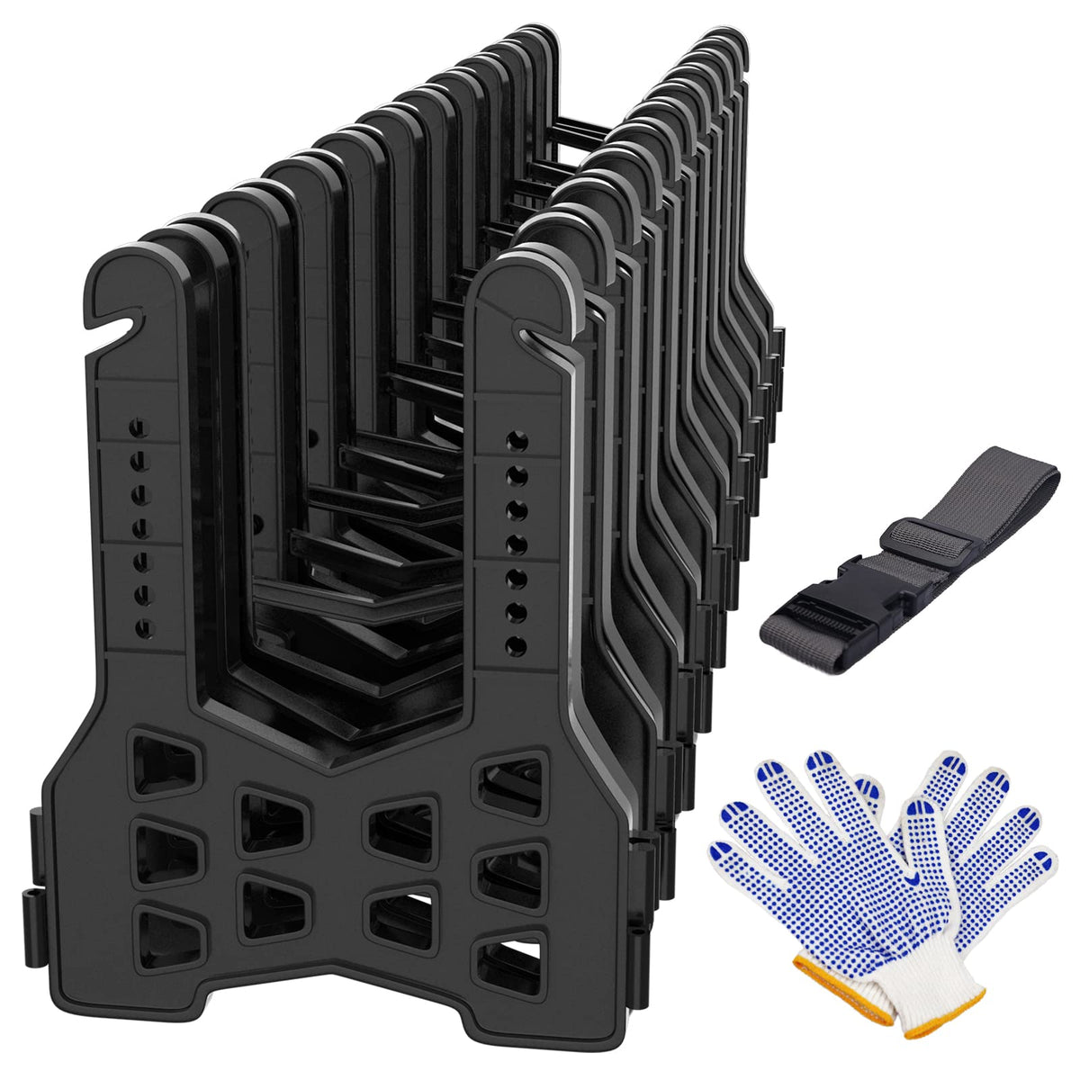 Rvmate Rv Sewer Hose Support 20 Feet, Quick Set-Up Septic Hose Support Black, Help Dumping Efficiently And Securely, Comes With