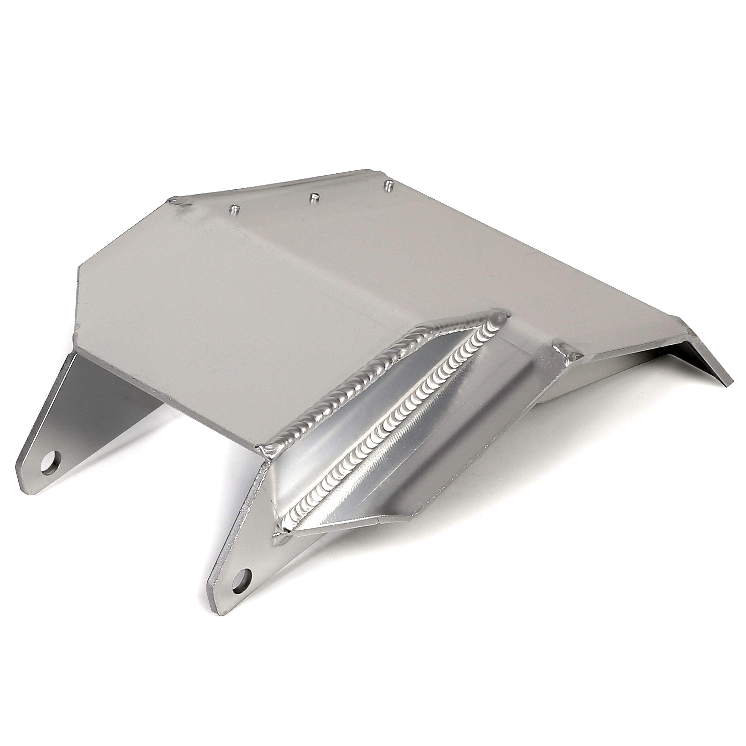 Ecotric Atv Swing Arm Skid Plate Compatible With 1987-2006 Yamaha Banshee Yfz 350 Polished Aluminum