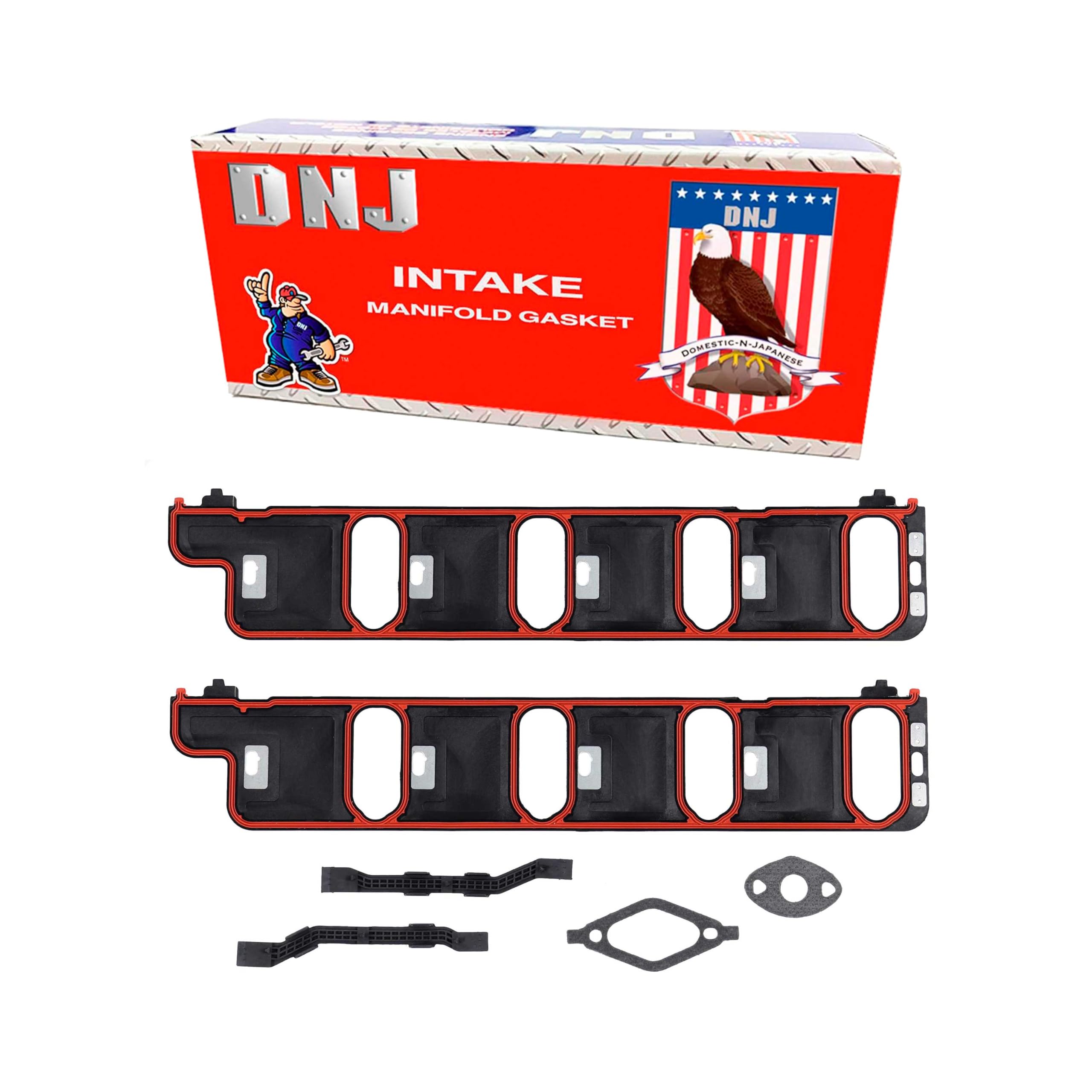 DNJ IG3181 Intake Gasket for 2001-2007 / Chevrolet, GMC/Avalanche 2500, Express 3500, Savana 3500, Sierra 2500 HD, Sierra 2500 HD Classic, Sierra 3500, Sierra 3500 Classic, Silverado 2500 HD