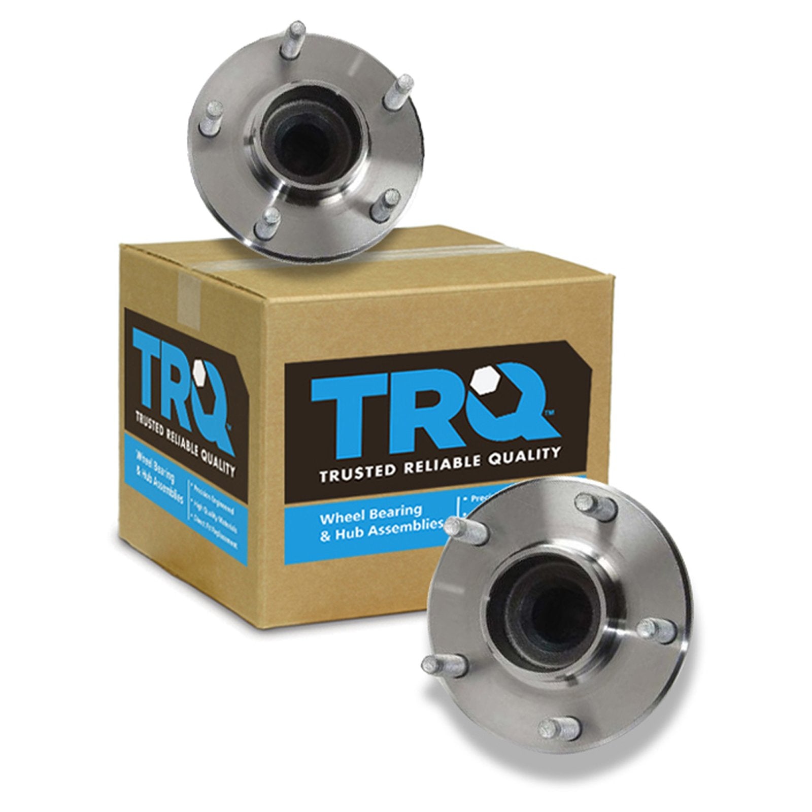 Trq Front Wheel Hub Bearings Assembly Set Compatible With 2004-2008 Cadillac Xlr 1997-2008 Chevrolet Corvette